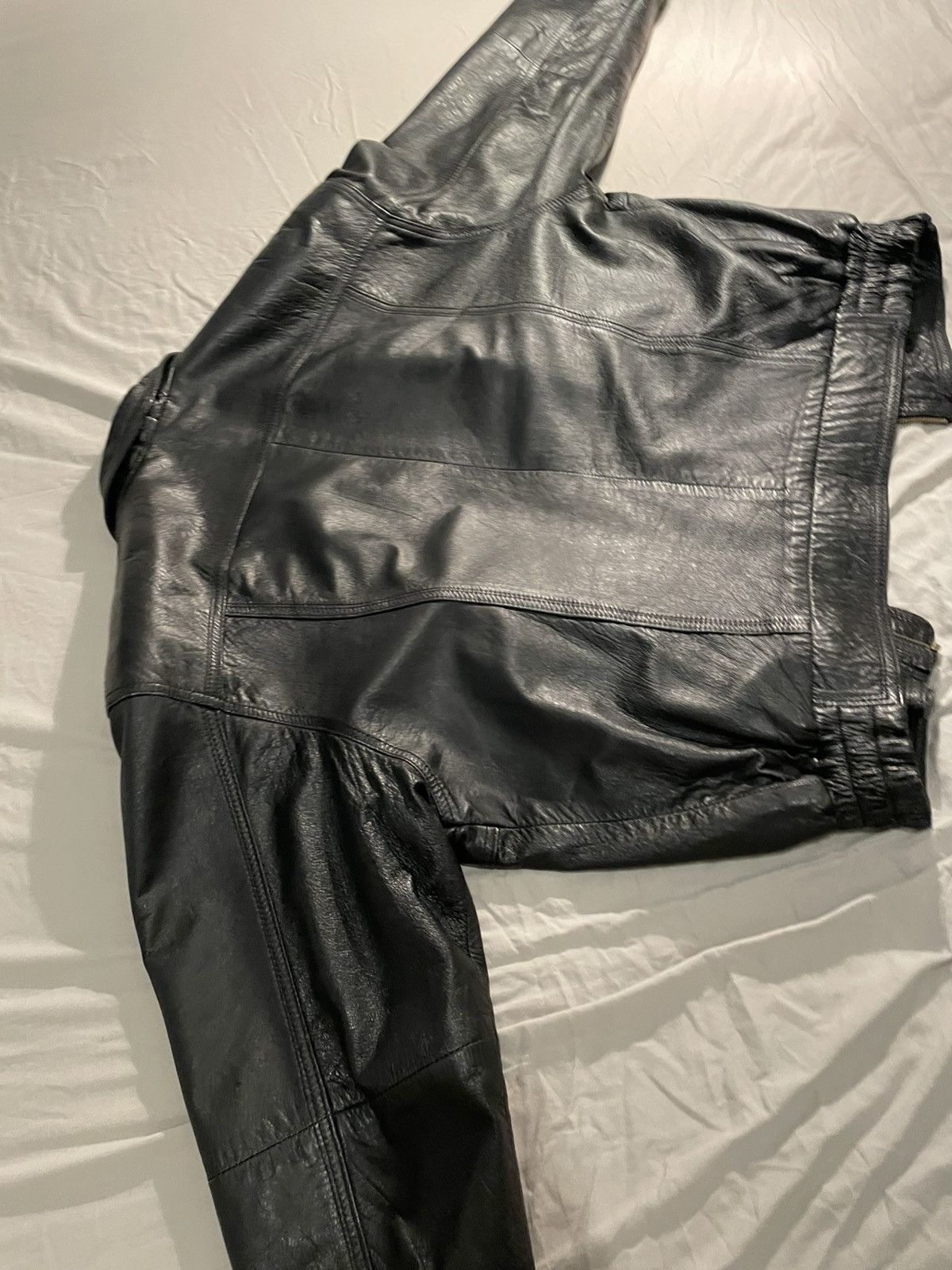 Genuine Leather × Vintage Levante underground Milano designer leather jacket Size US XL / EU 56 / 4 - 6 Thumbnail