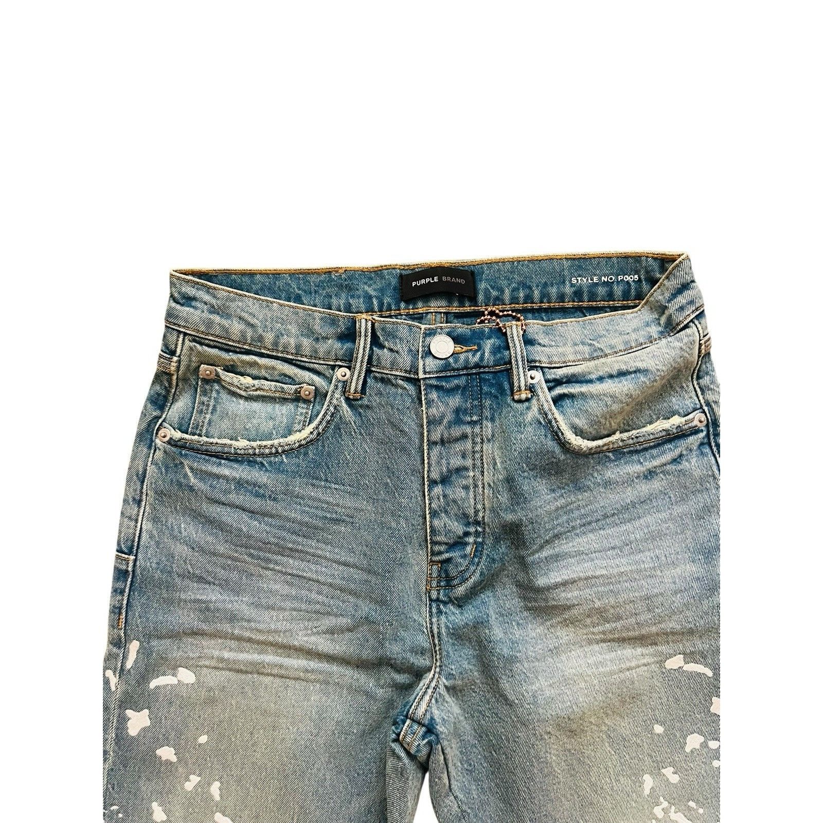 Purple Brand Purple Brand Jeans Men Slim Straight Blue P001 Size 30/32 Size US 30 / EU 46 - 5 Thumbnail