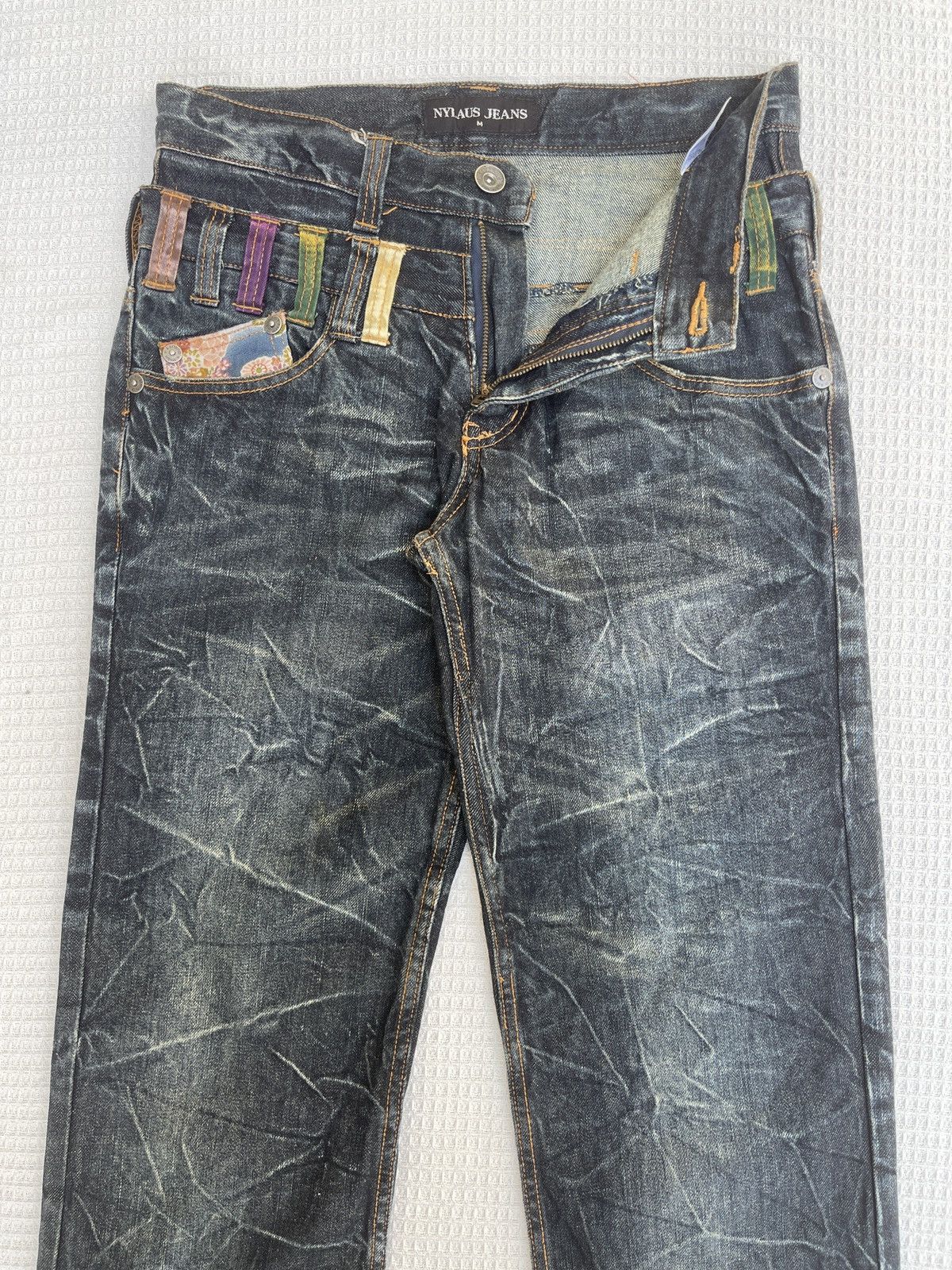 Hysteric Glamour Last Drop🔥Rare🔥NYLAUS Double Waist Japanese Style Jeans Size US 31 - 4 Thumbnail