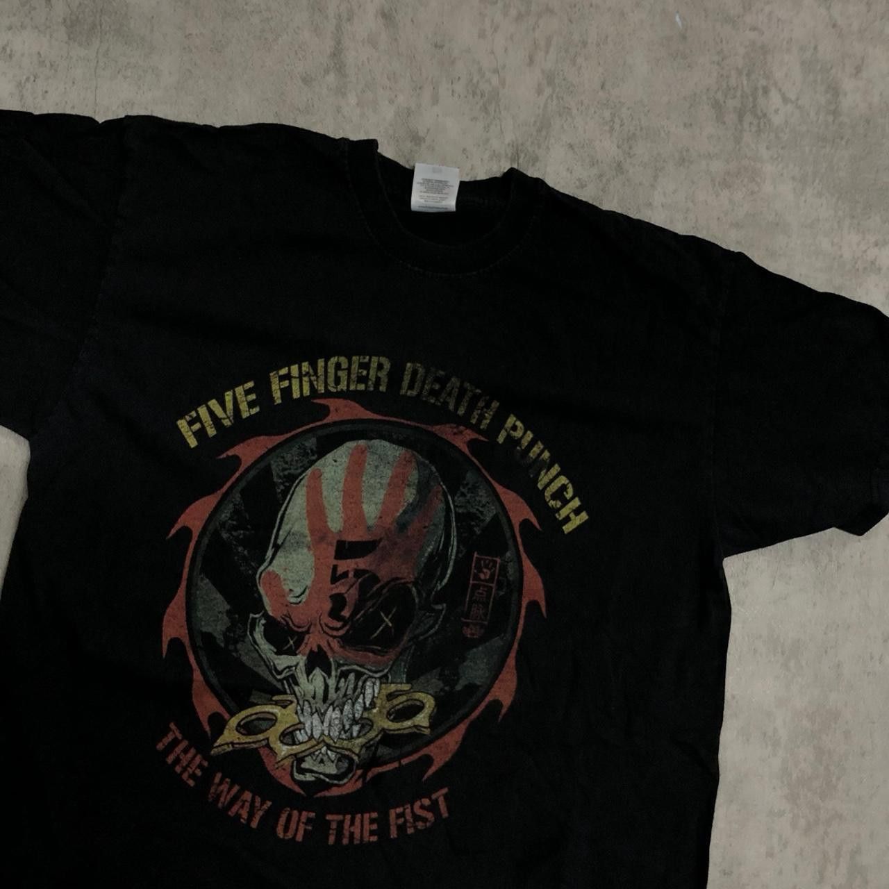 Fruit Of The Loom Black and red Five Finger Death Punch band tee #rockmusic Size US M / EU 48-50 / 2 - 2 Thumbnail