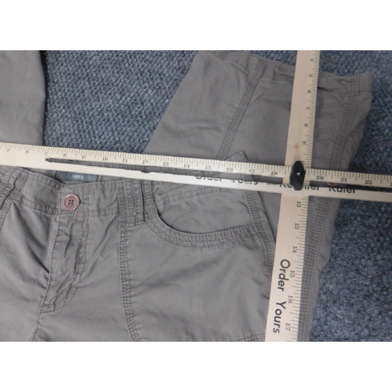 Apt. 9 Apt.9 Womens Pants 12 Brown Straight Chino Formal Dress Pants Womens 12 Brown Straight Military Style? Size 34" / US 12 / IT 48 - 2 Thumbnail