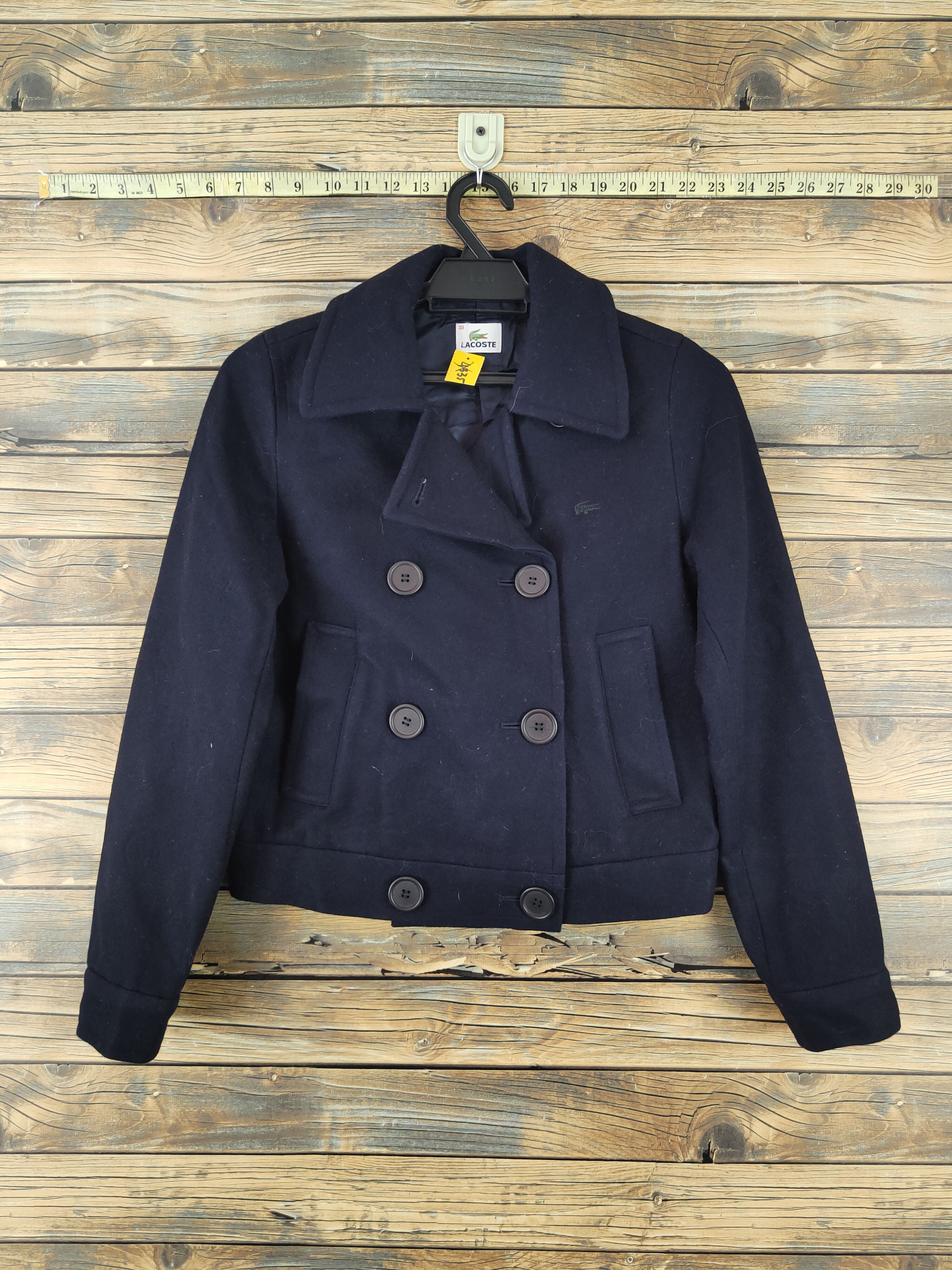 Lacoste × Vintage Lacoste Navy Wool Crop Top Jackets #W2241 Size S / US 4 / IT 40 - 1 Thumbnail