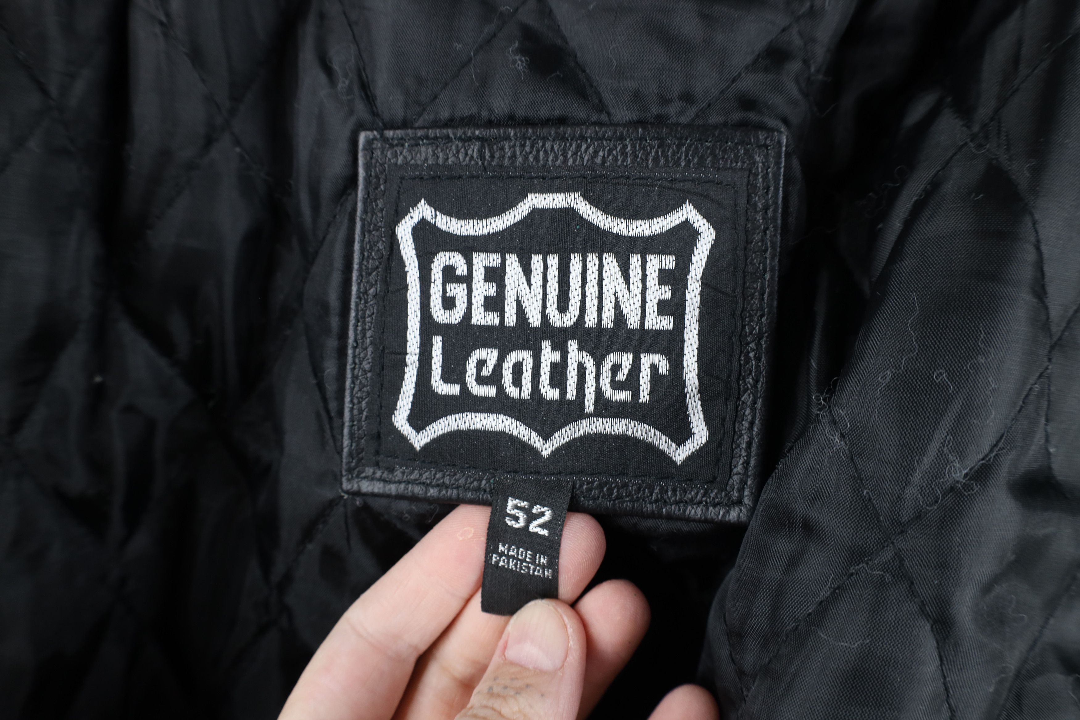 Vintage Vintage 90s Streetwear Lined Heavy Leather Motorcycle Jacket Size US XXL / EU 58 / 5 - 11 Thumbnail