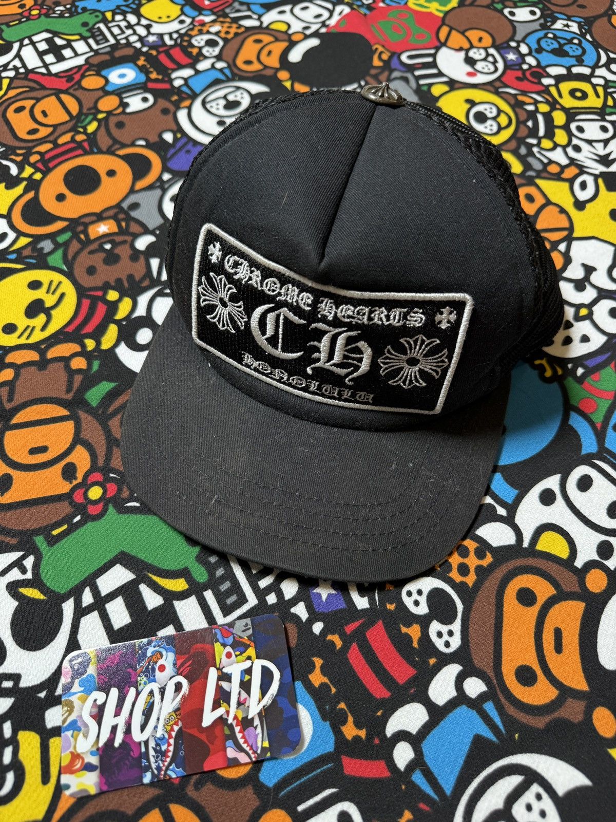 Chrome Hearts Chrome Hearts Black Honolulu Trucker Hat Size ONE SIZE - 2 Thumbnail
