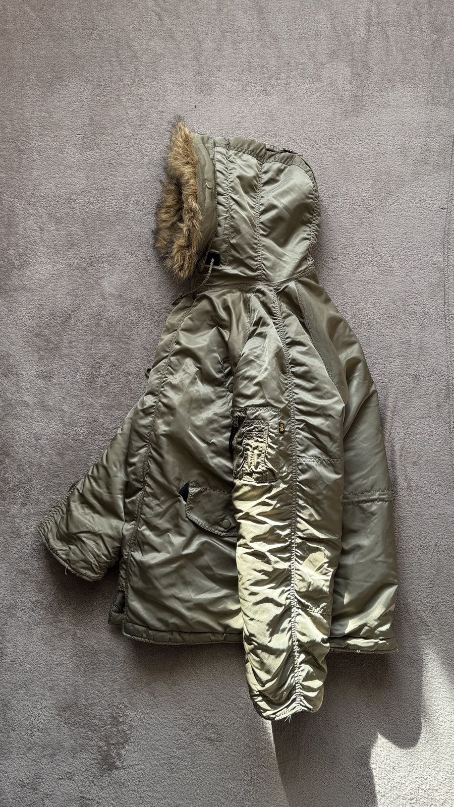 Alpha Industries N-3B Military Y2K Fur Jacket n2b lgb goa Ifsixwasnine Size US S / EU 44-46 / 1 - 6 Thumbnail