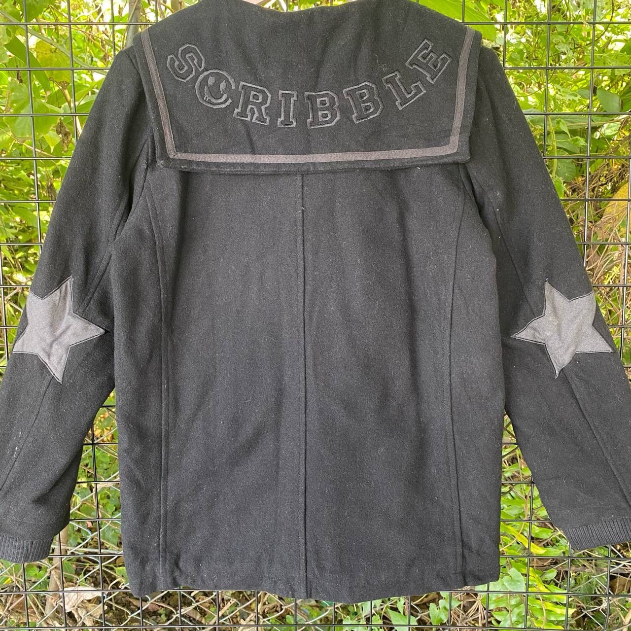 If Six Was Nine × Japanese Brand × Le Grande Bleu (L.G.B.) Vintage Punk Gothic Scribble Spellout Black Jacket Size US S / EU 44-46 / 1 - 9 Thumbnail