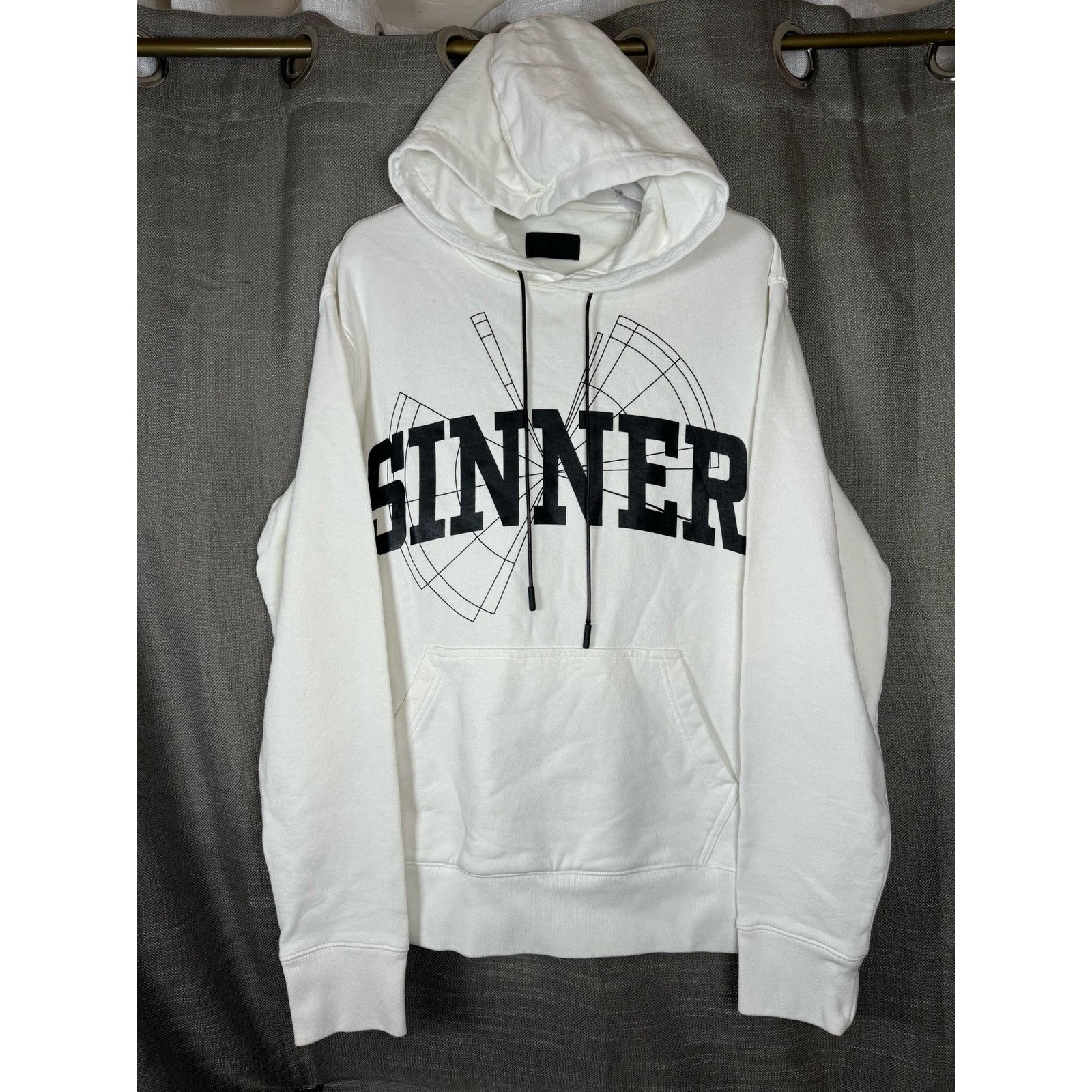 Rta RtA Black White Sinner Graphic Pullover Hoodie Streetwear S Size US S / EU 44-46 / 1 - 1 Thumbnail