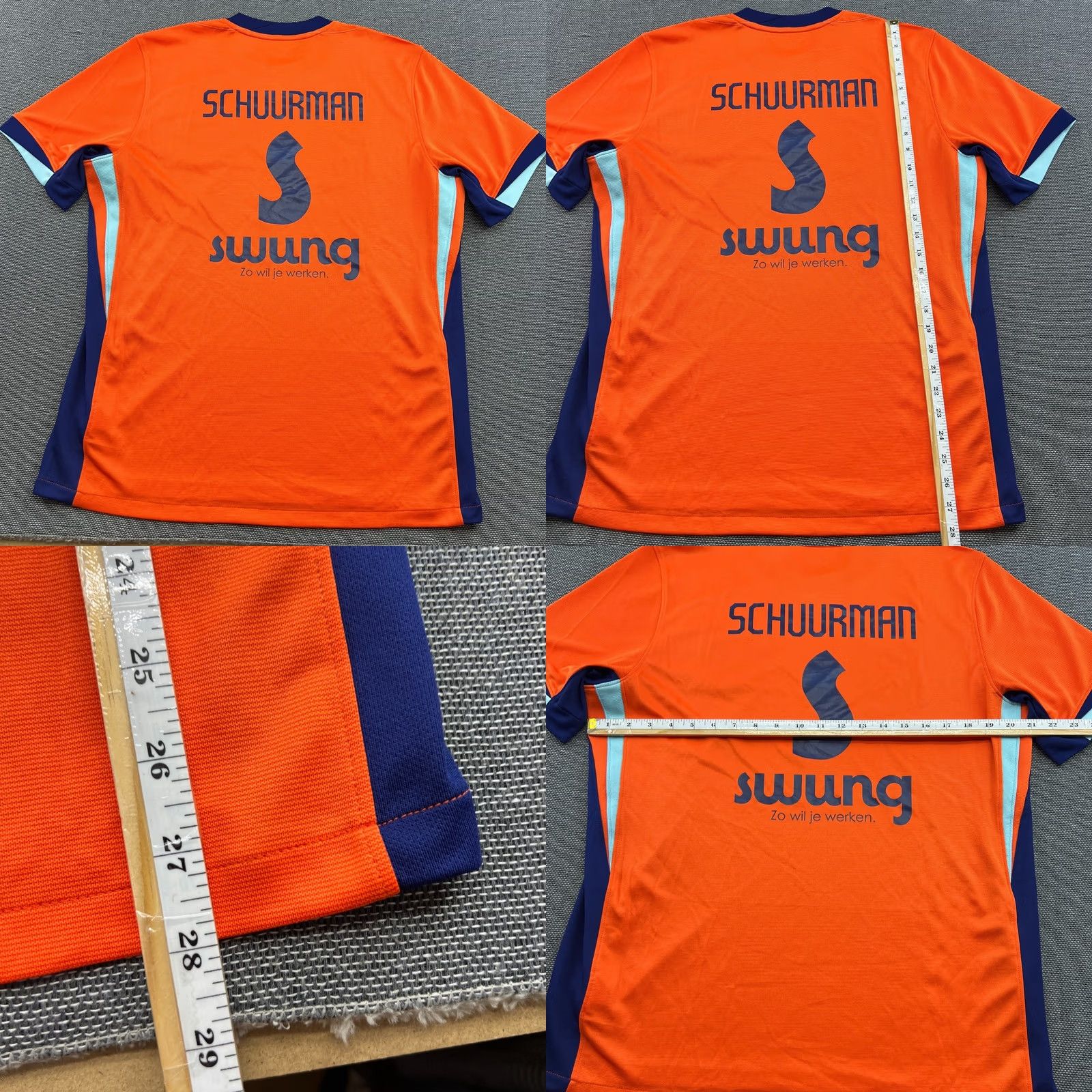 Nike Nike Netherlands 2024 2025 Home Football Jersey Mens Large Orange Shirt Athletic Jersey Nike Mens L Orange Football Size US L / EU 52-54 / 3 - 8 Thumbnail