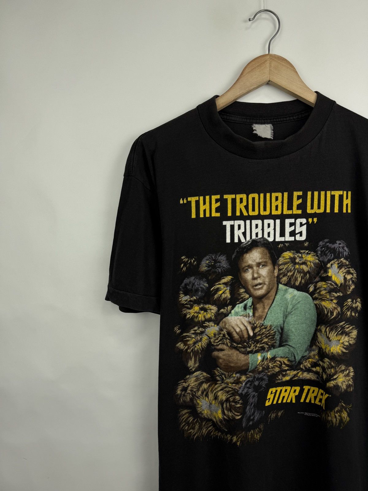 Star Wars 🇺🇸 Vtg 1993 Star Trek The Trouble With Tribbles Captain Kirk Size US XL / EU 56 / 4 - 3 Thumbnail