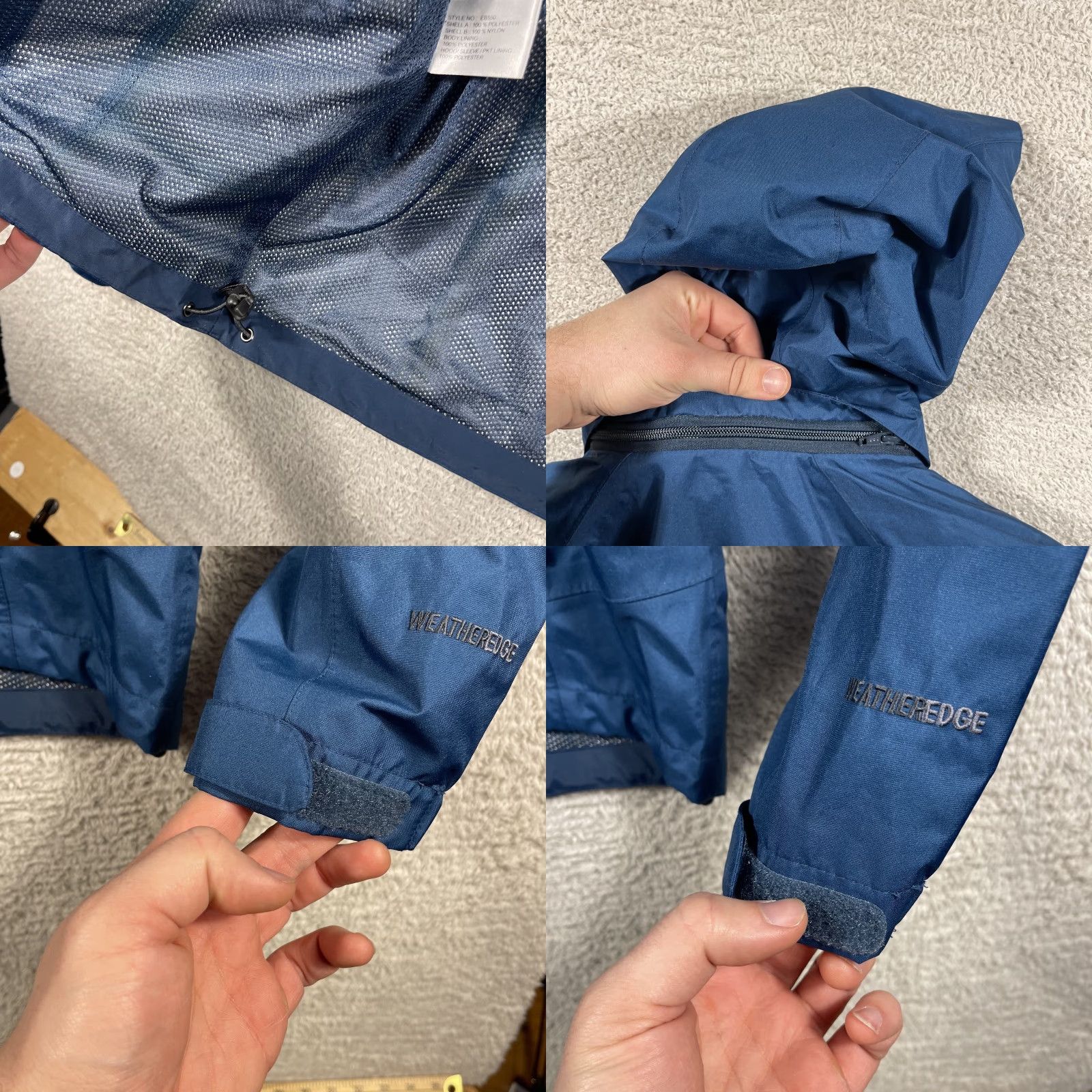 Eddie Bauer Eddie Bauer Jacket Mens Medium Blue Weatheredge EB550 Rain Shell Hood Hiking Size US M / EU 48-50 / 2 - 9 Thumbnail
