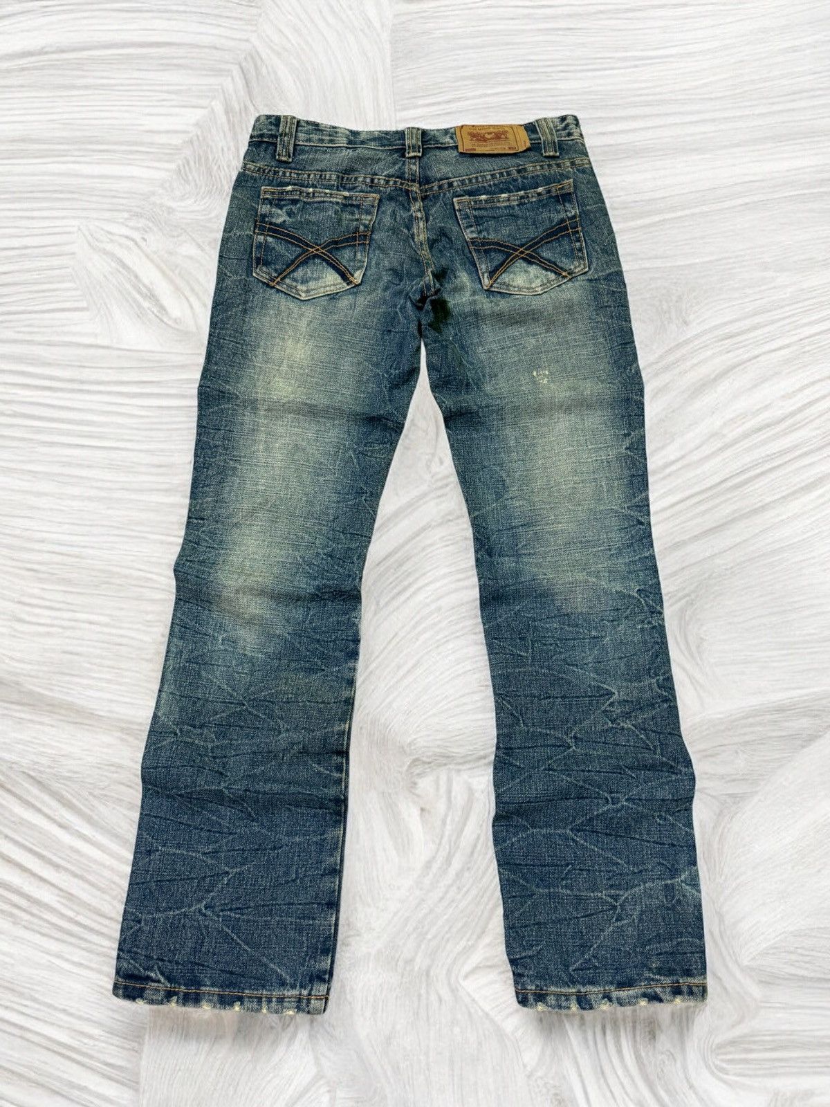 Hysteric Glamour Distressed Anap Low Raise Claw Mark Junya Watanabe Denim Size US 28 / EU 44 - 2 Thumbnail