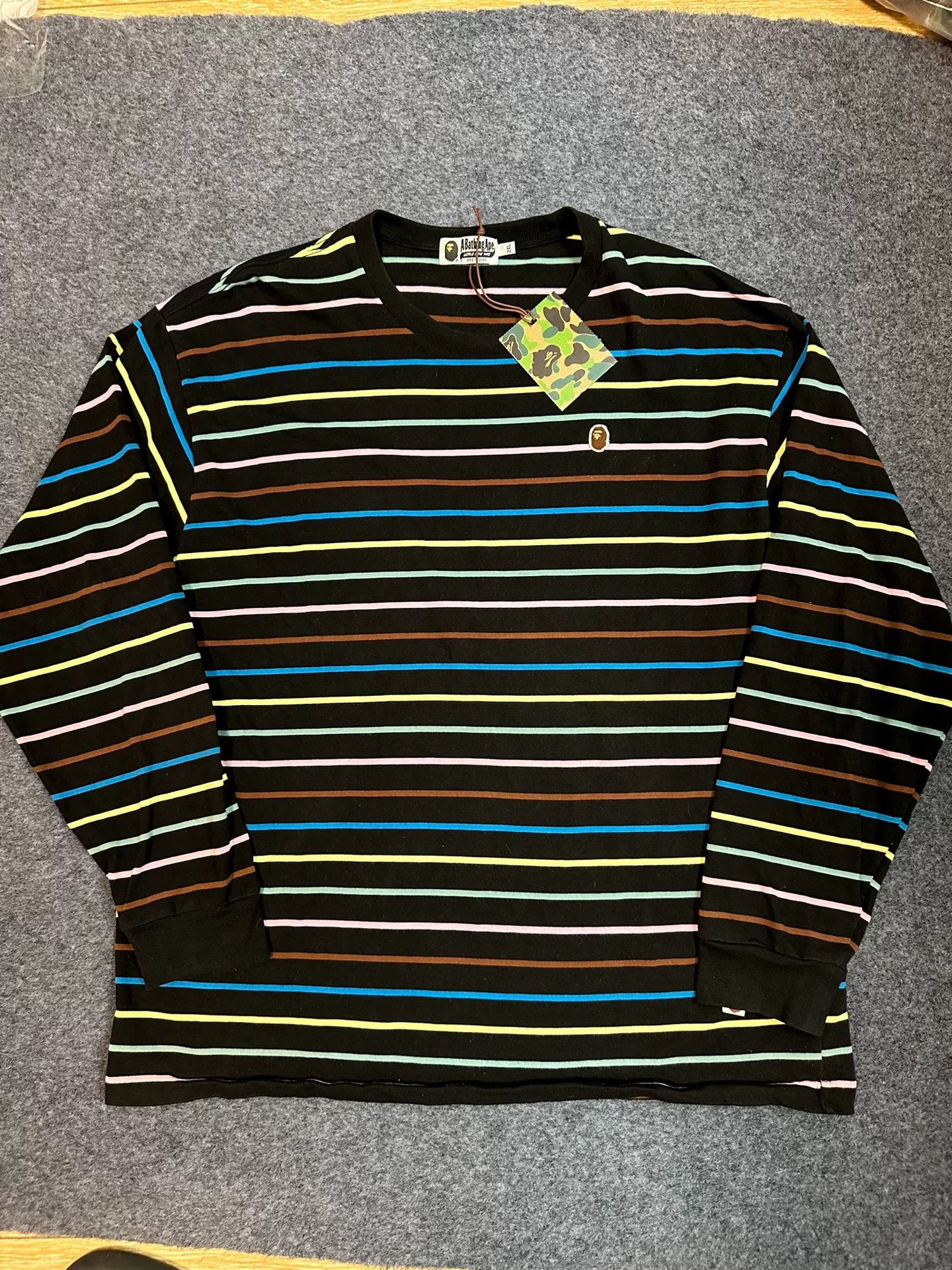 Bape Bape T Multi Glow Long Sleeve Tee Size US XXL / EU 58 / 5 - 1 Thumbnail
