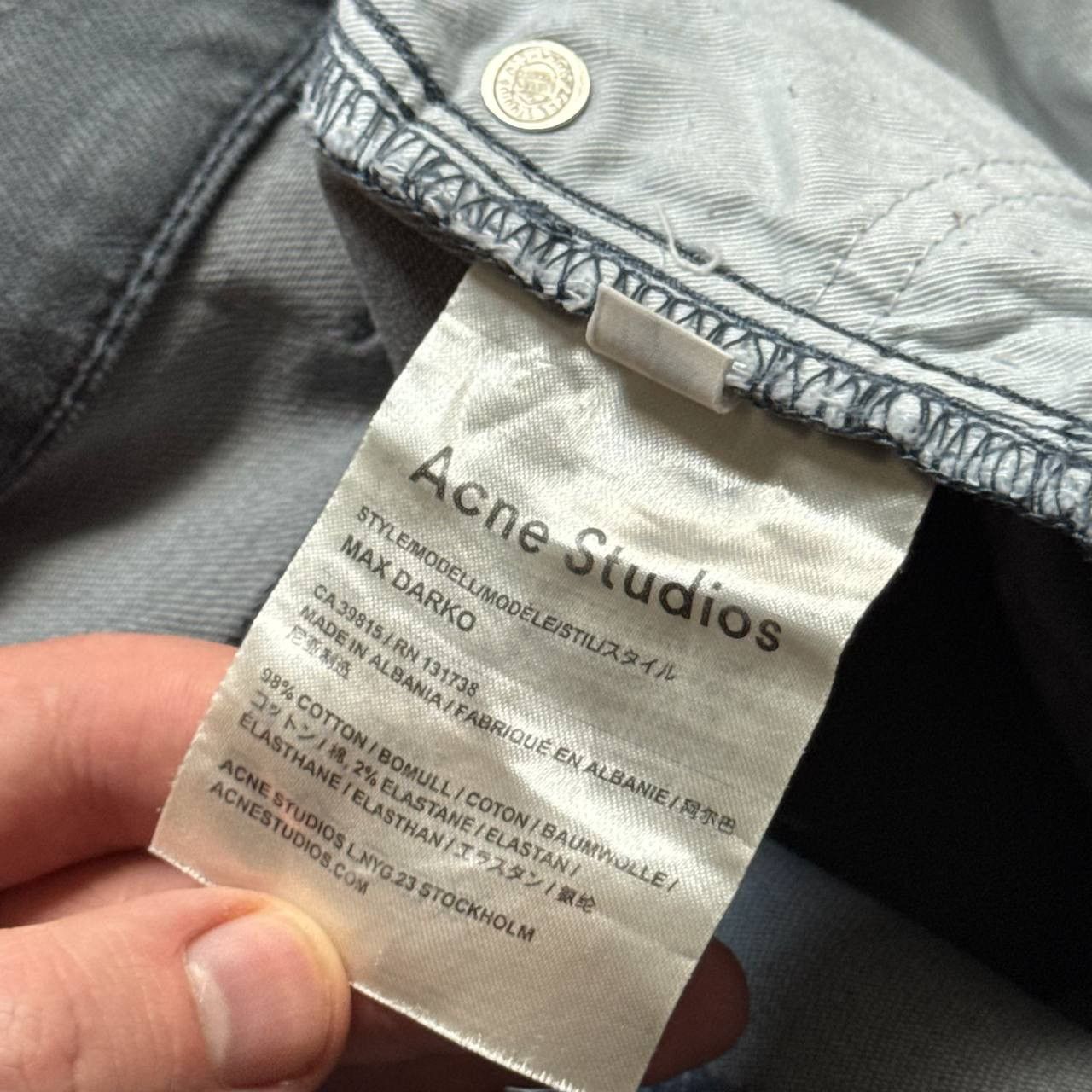 Acne Studios Acne Studios max darko graphite skinny jeans denim pants Size US 32 / EU 48 - 7 Thumbnail
