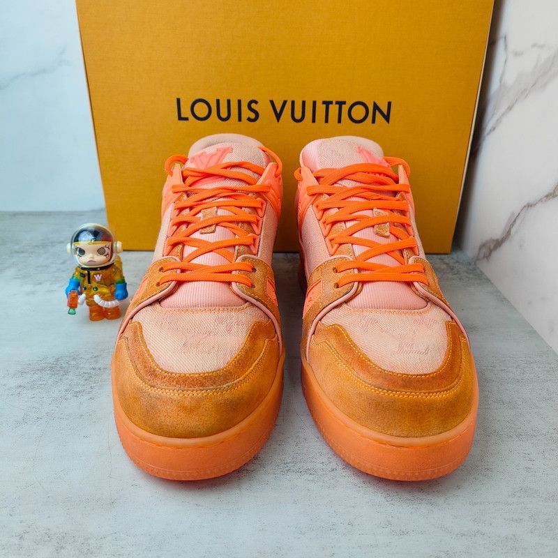 Louis Vuitton Virgil Abloh x Louis Vuitton Orange Sneakers -2508 Size US 8.5 / EU 41-42 - 2 Thumbnail