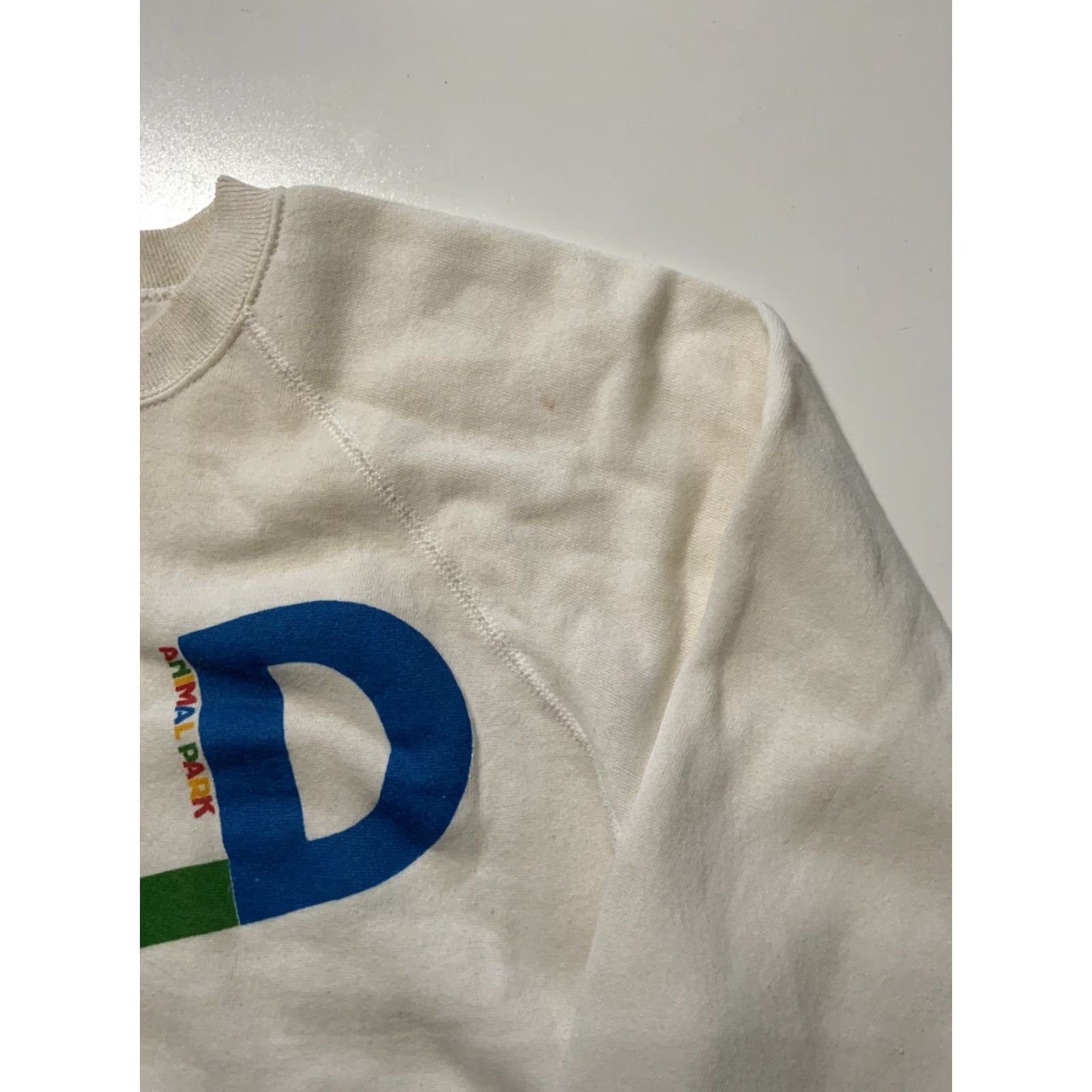 Vintage VINTAGE Bassett Walker San Diego Wild Animal Park Fleece Crewneck Sweatshirt XL White Men Sweatshirt 80s Pullover Size US XL / EU 56 / 4 - 7 Thumbnail