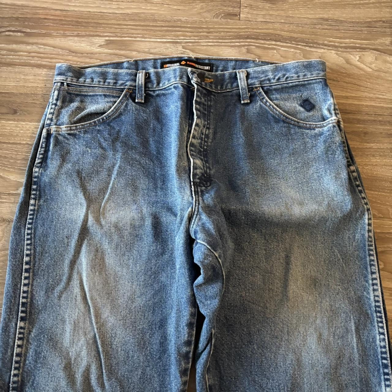 Vintage Crazy Vintage Y2K/2000s Grunge Dark Wash Workwear Denim Jeans. 36x30 Size US 36 / EU 52 - 5 Thumbnail