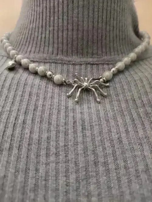 Japanese Brand Spider Punk Necklace Chain Choker Size ONE SIZE - 2 Thumbnail