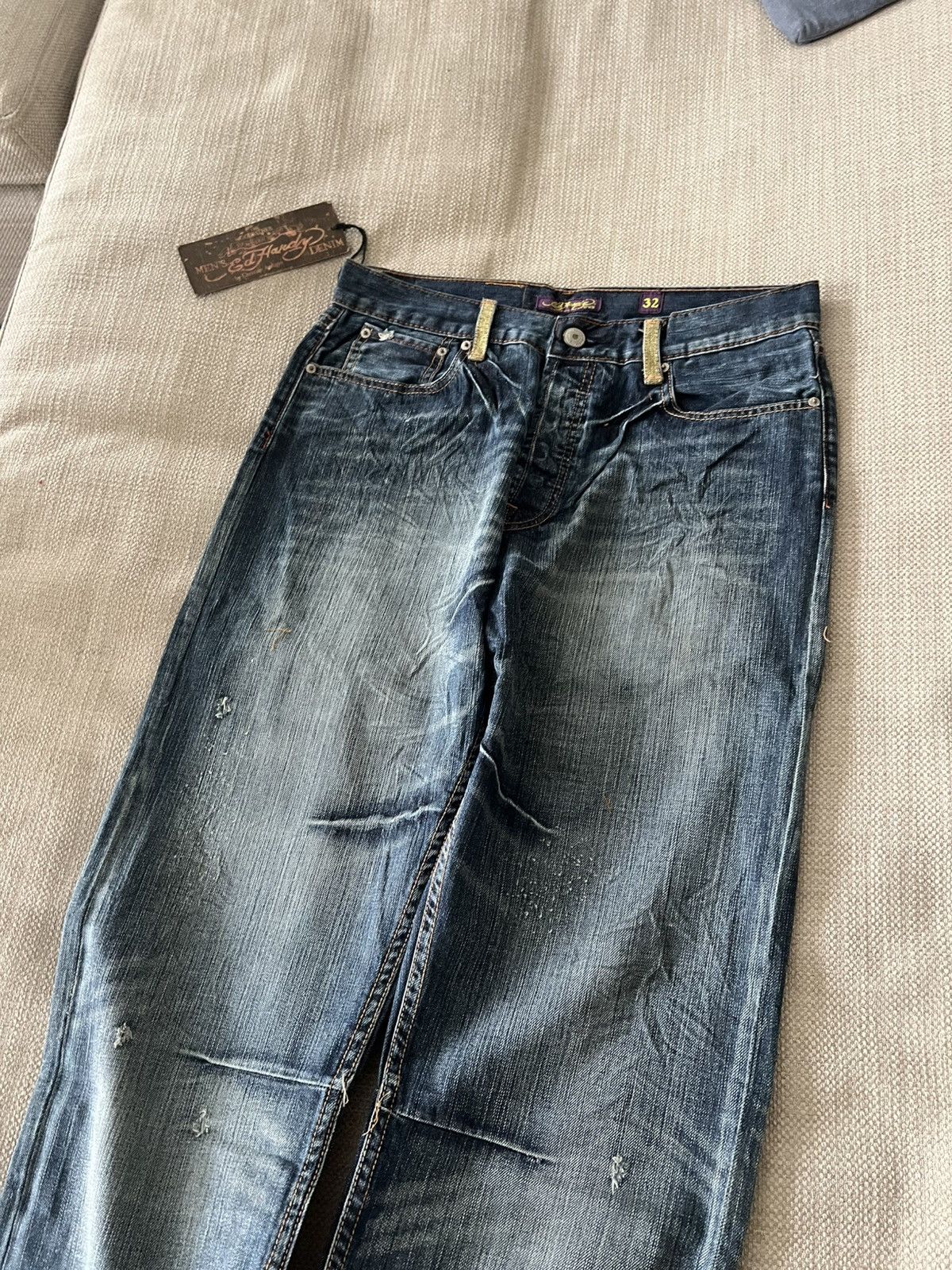 Ed Hardy Vintage 💥 Ed Hardy Jeans by Christian Audigier Pants Size US 32 / EU 48 - 17 Thumbnail
