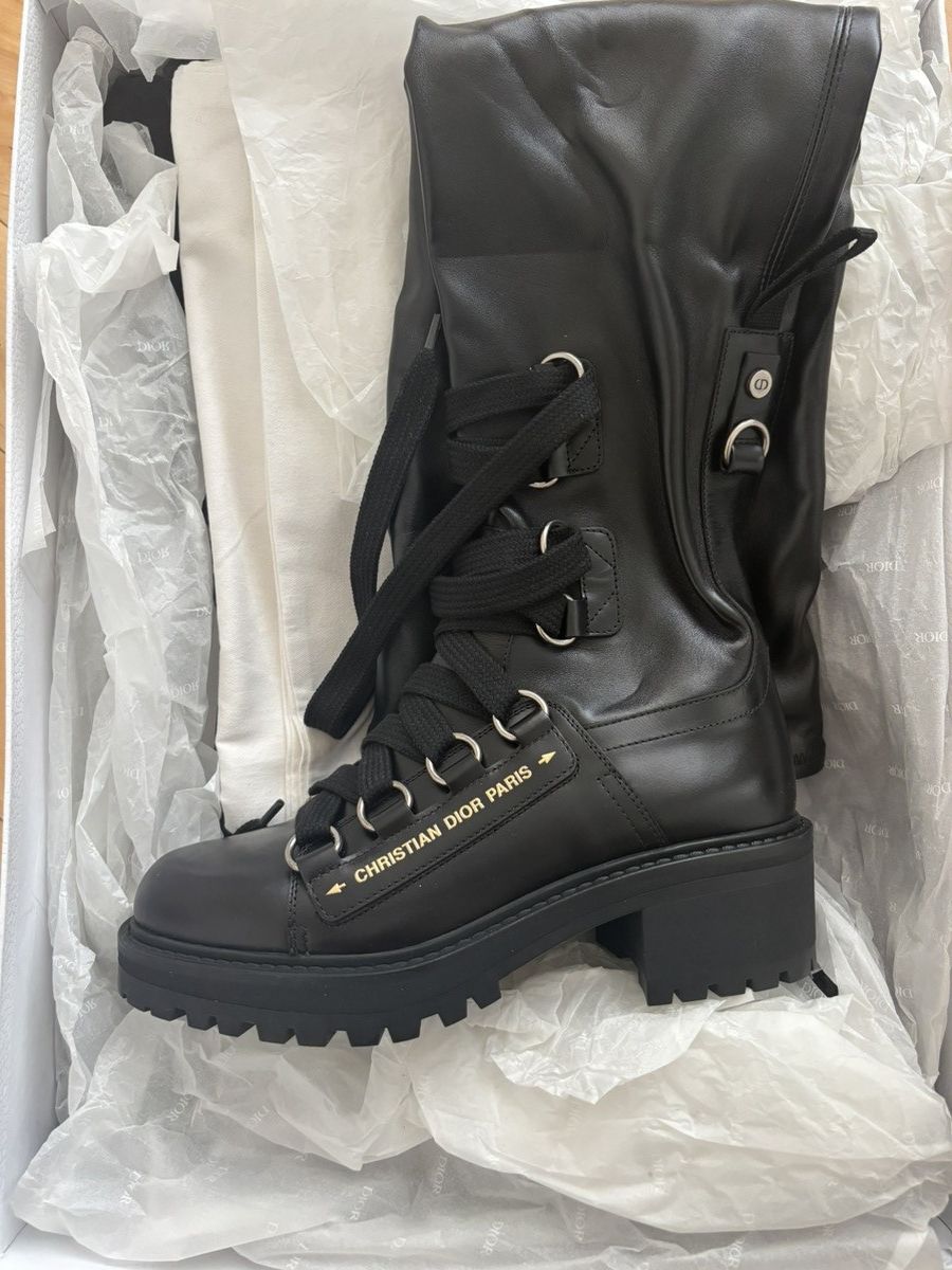 Dior Dior D Fight Combat Boots Size US 7 / IT 37 - 2 Thumbnail