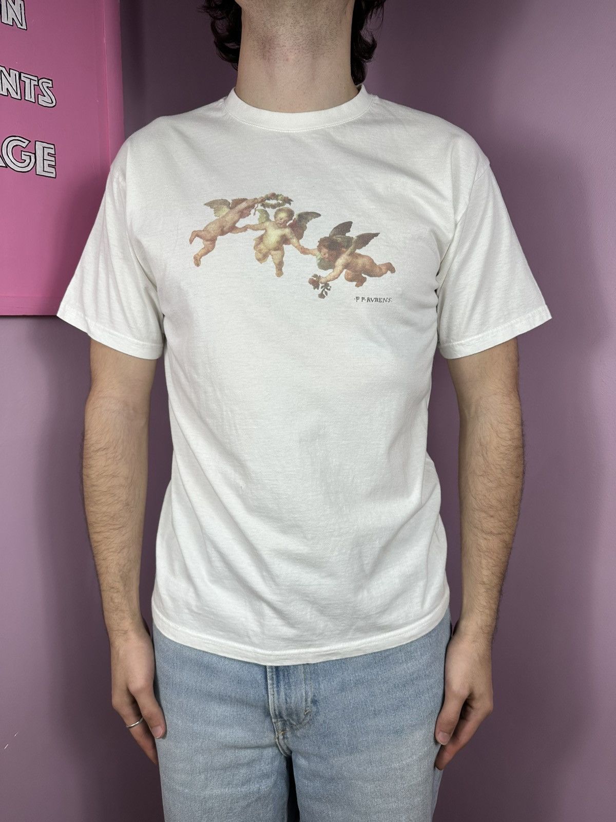 Other Peter Paul Rubens Angels Painting Art B&C Vintage T-Shirt Size US S / EU 44-46 / 1 - 2 Thumbnail