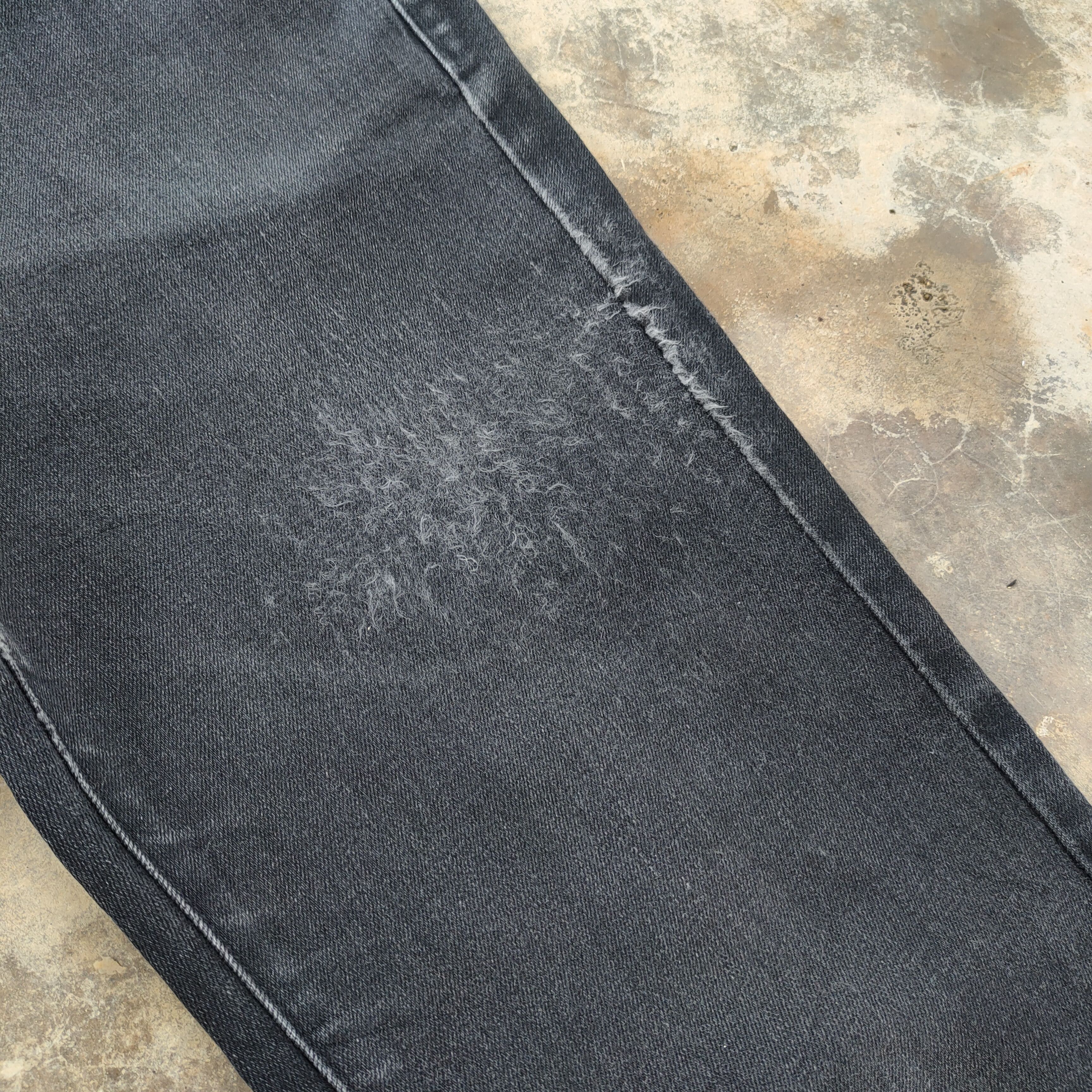 Japanese Brand Vintage japanese skinny faded Black jeans denim pants Size US 29 - 9 Thumbnail