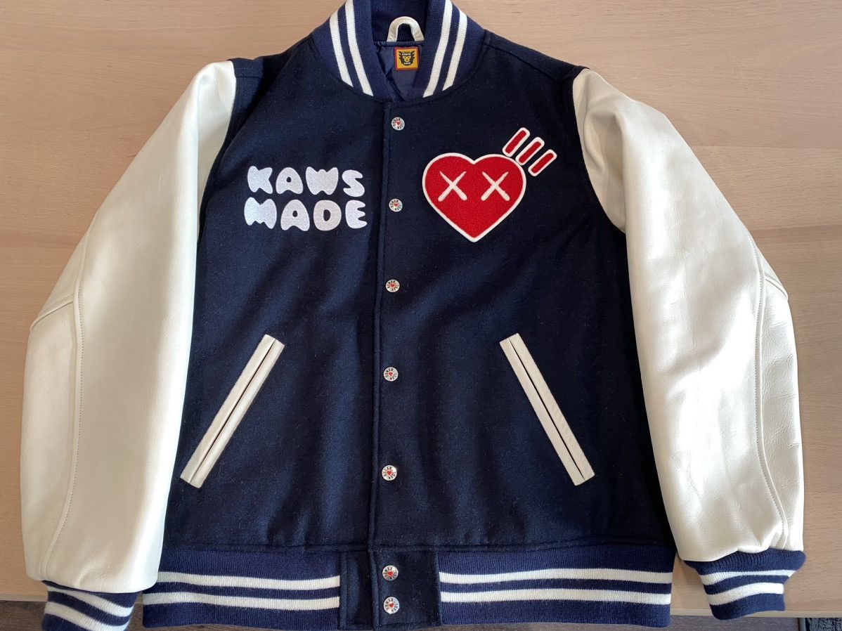 Human Made Kaws Varsity | Grailed