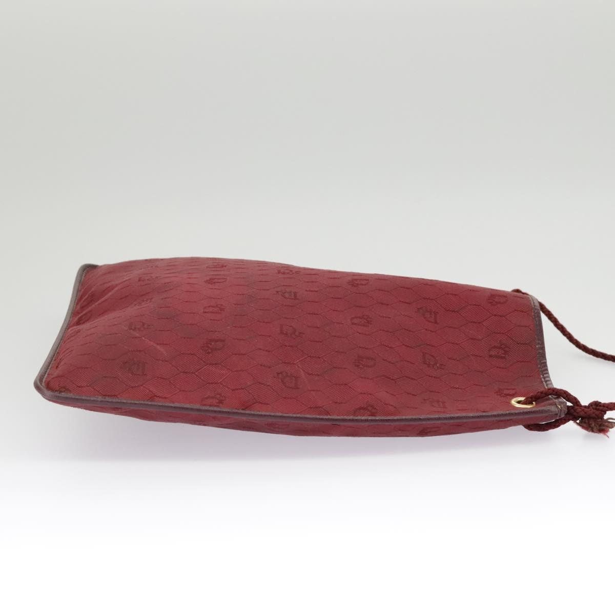 Dior DIOR Honeycomb Canvas Shoulder Bag Red Gold Size ONE SIZE - 4 Thumbnail