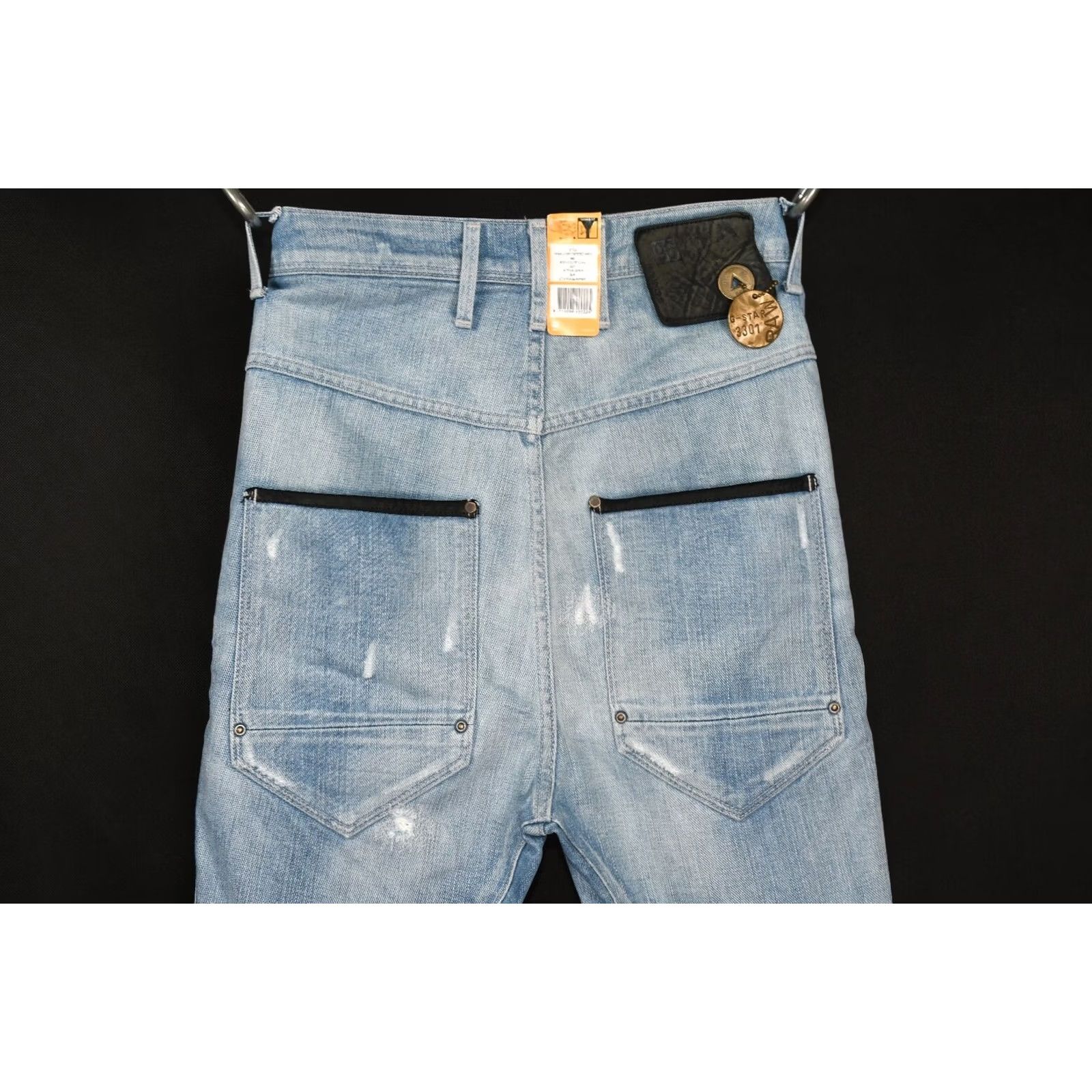 G-Star G-Star RAW Dean Loose Tapered Nippon Denim Vintage Repair Women's Jeans W24/L30 Size 42" / US 20 - 5 Thumbnail