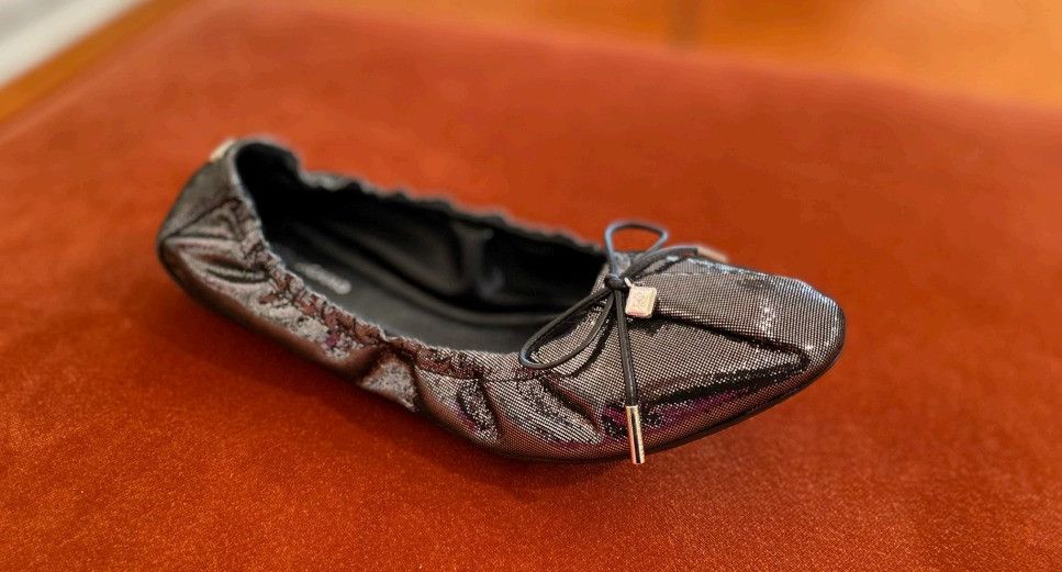 Salvatore Ferragamo o1s1rm0526 Velma Flats in Silver/Black Size US 11 / IT 41 - 1 Preview