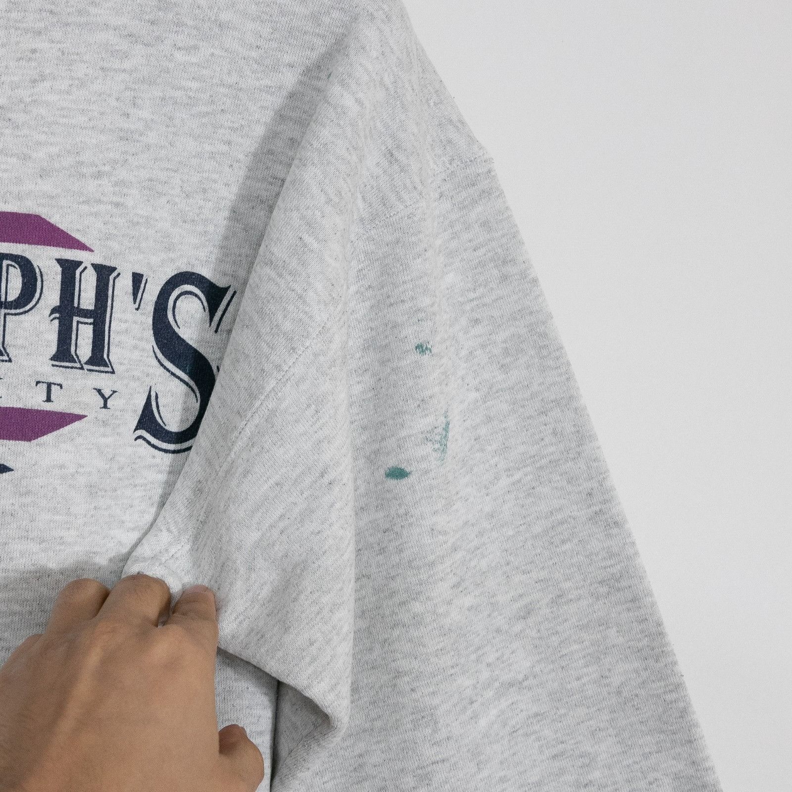 Vintage Vintage 90s St Josephs University Sweatshirt Mens Large Size US L / EU 52-54 / 3 - 6 Thumbnail