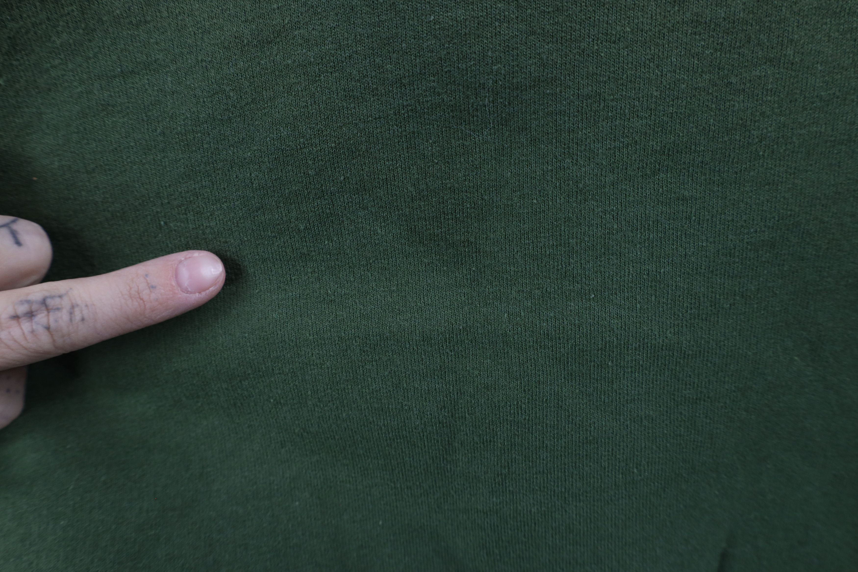 Vintage Vintage 90s Streetwear Blank Crewneck Sweatshirt Army Green Size ONE SIZE - 4 Thumbnail