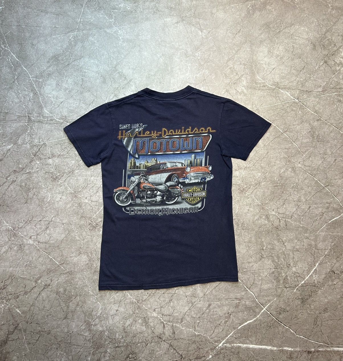 Harley Davidson × Vintage Vintage Harley Davidson Ogopogo Faded T-shirt Size US S / EU 44-46 / 1 - 2 Thumbnail