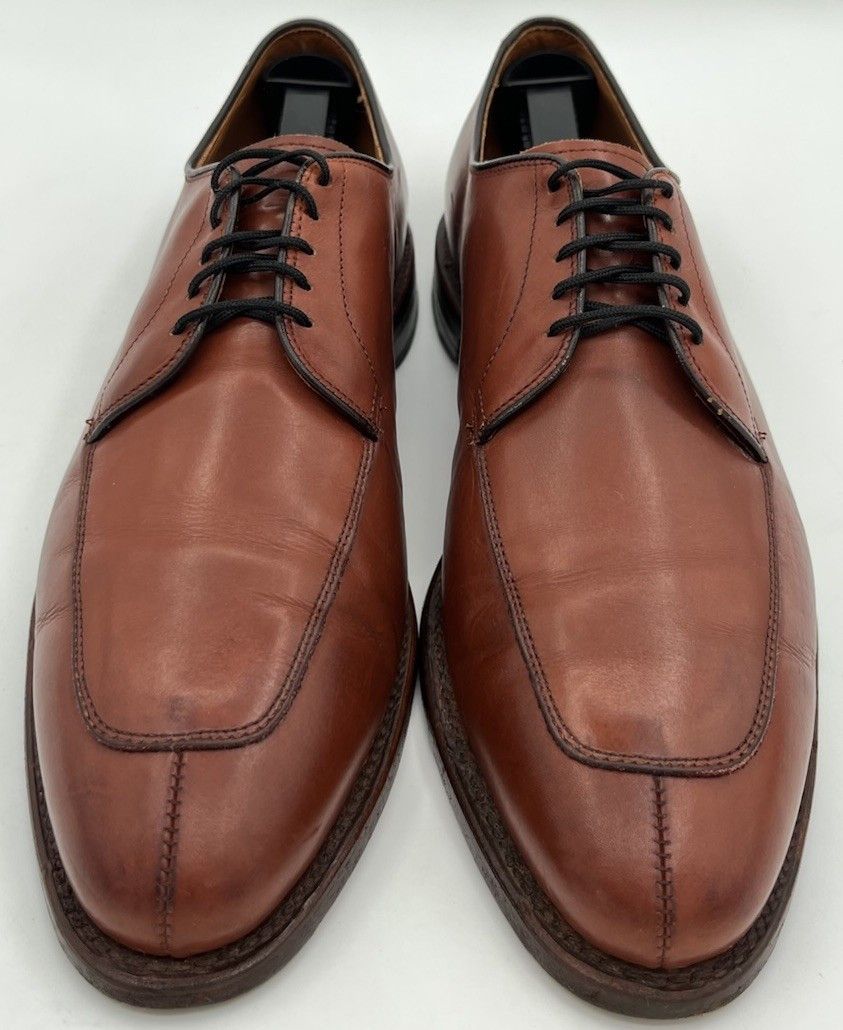 Allen Edmonds Mens Allen Edmonds DELRAY Split-toe Derby Brown Leather 10D Size US 10 / EU 43 - 1 Thumbnail