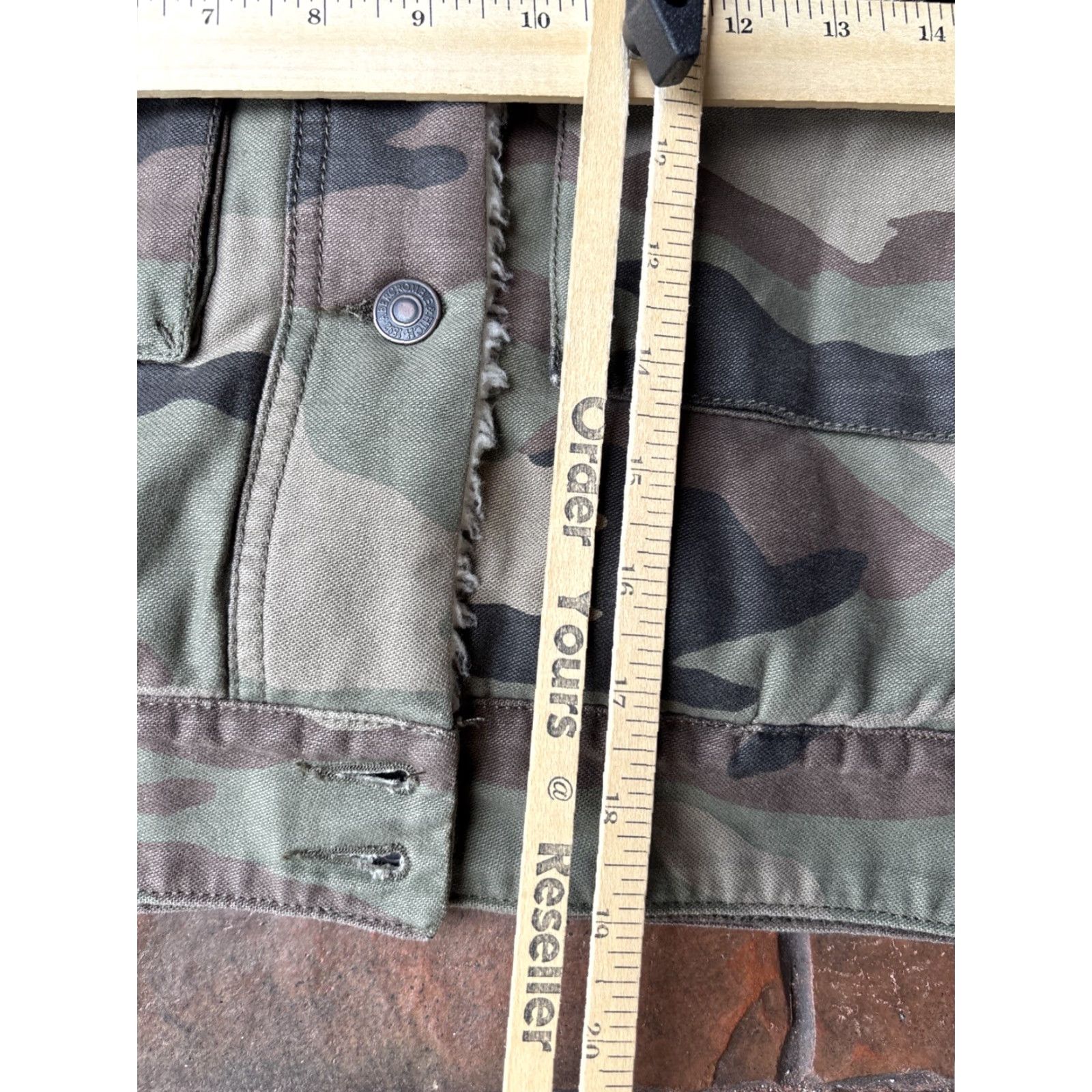 Abercrombie & Fitch VINTAGE Abercrombie & Fitch Military Jacket Camouflage Hooded Short Zip Womens Small Green 1990s Flight 2.2 Size S / US 4 / IT 40 - 7 Thumbnail