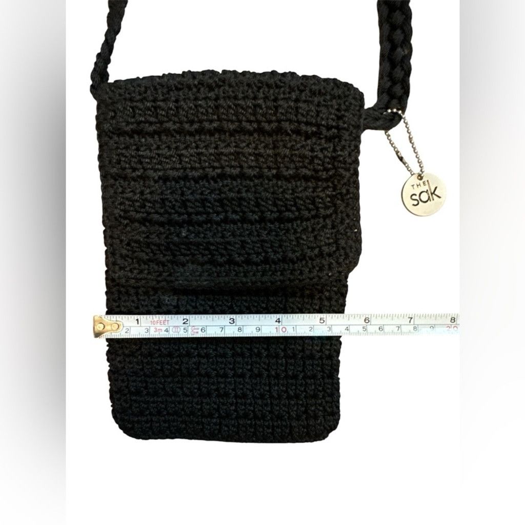The Sak The Sak Black Crochet Fold Over Long Crossbody Bag #C Size ONE SIZE - 4 Thumbnail
