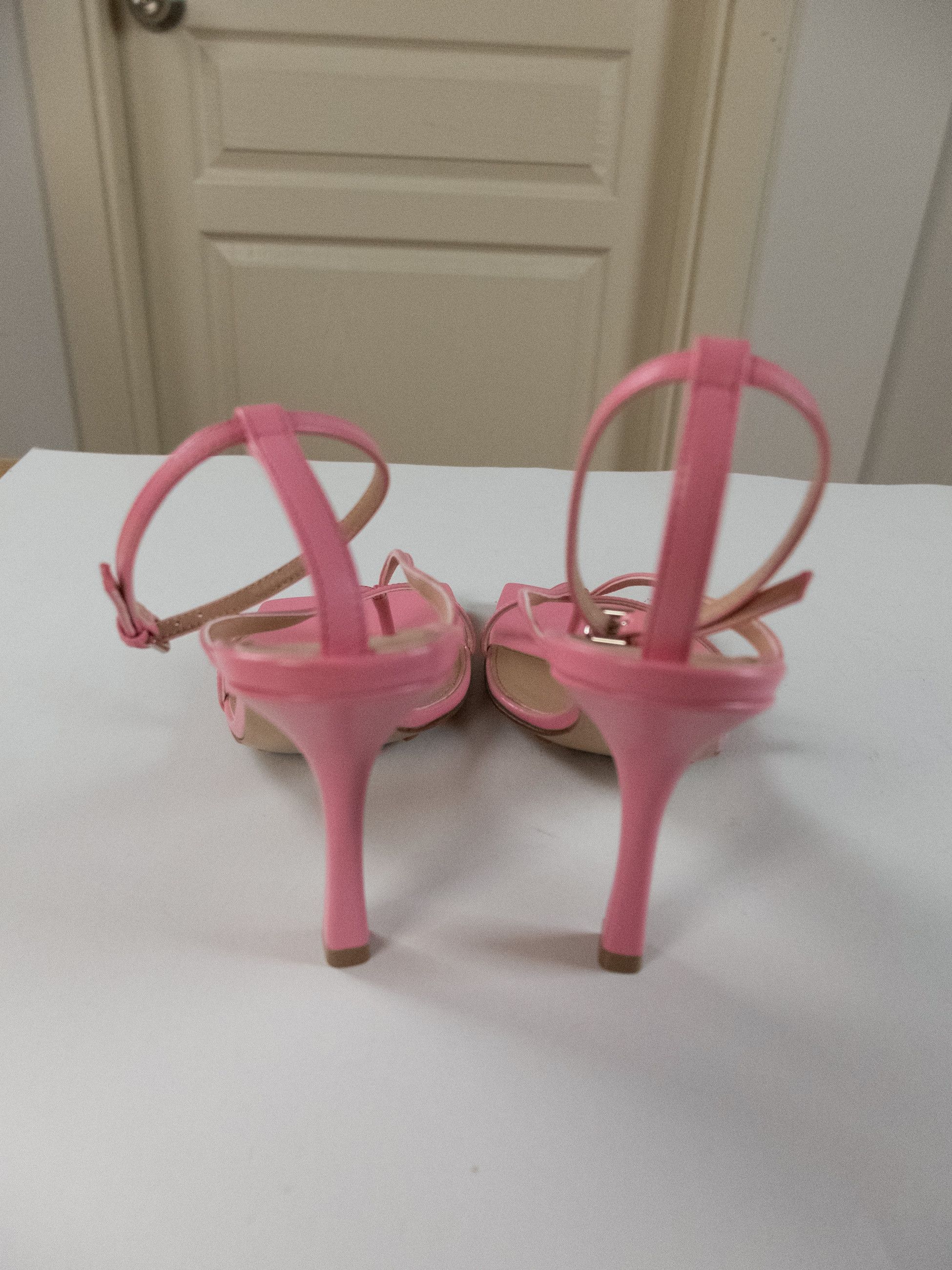 Bottega Veneta BOTTEGA VENETA Stretch blossom pink leather sandals 7 37 q Size US 7 / IT 37 - 7 Thumbnail