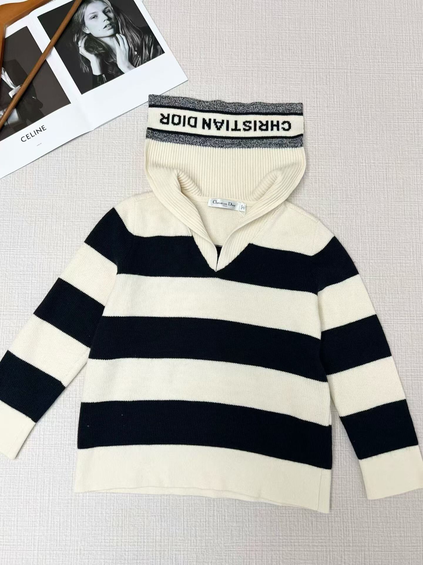 Dior Christian Dior Color-Block Knit Sweater Size S / US 4 / IT 40 - 1 Thumbnail