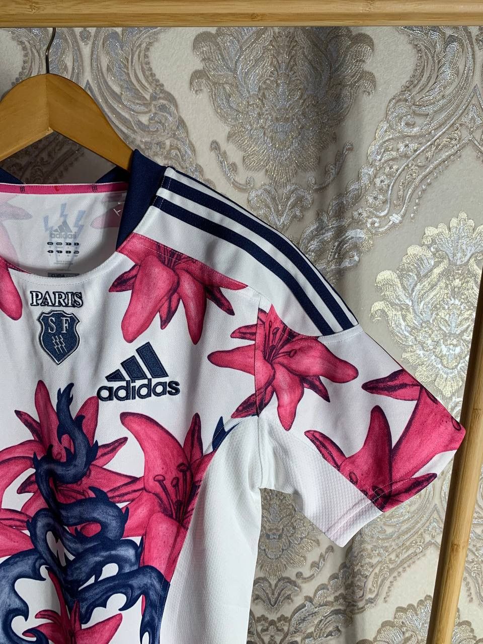 Adidas VERY RARE ADIDAS STADE FRANCAIS PARIS SF RUGBY JERSEY Y2K Size US S / EU 44-46 / 1 - 2 Thumbnail