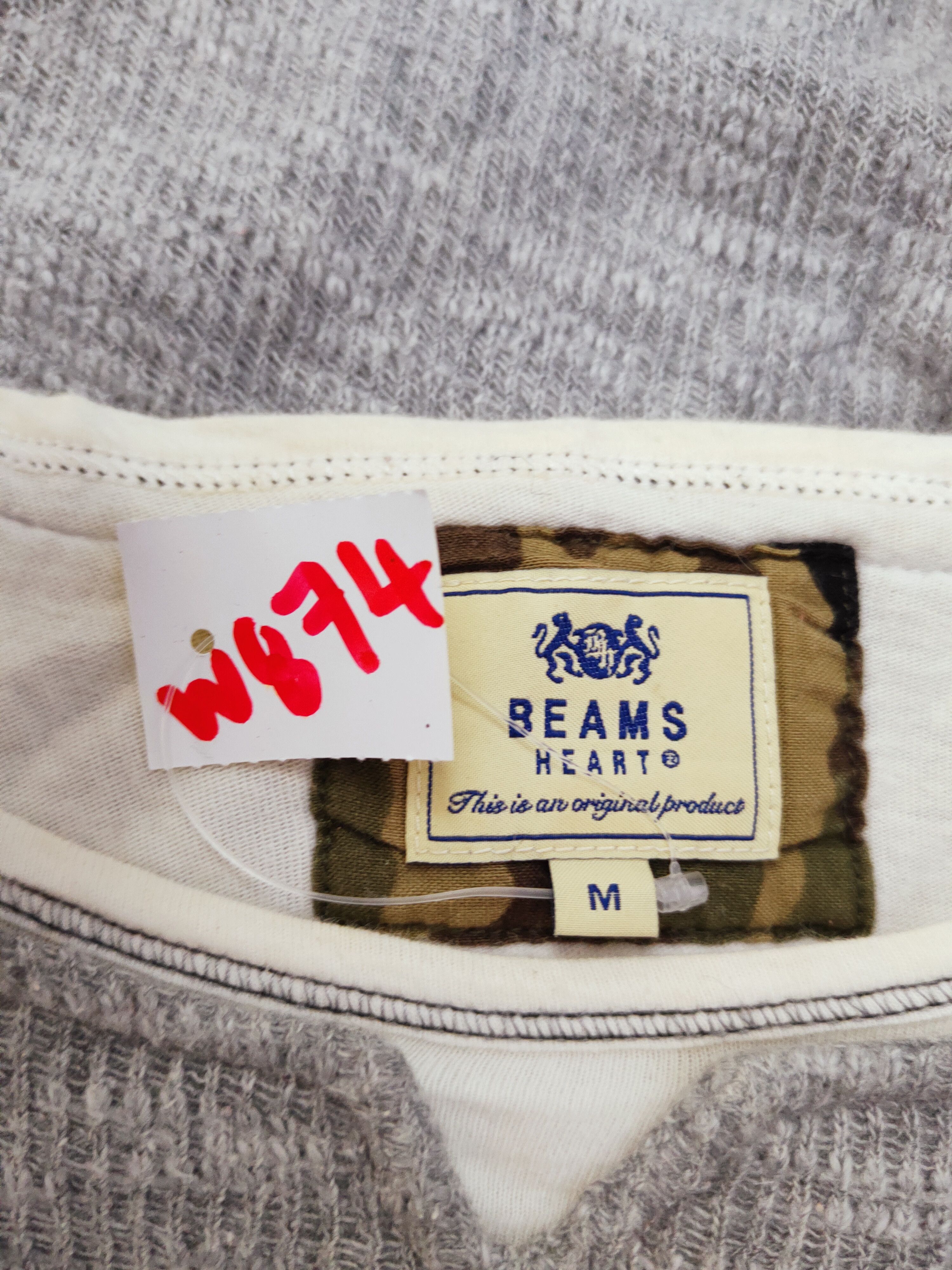 Beams Plus × Homespun Knitwear × Japanese Brand Beams Heart japan Gray knitwear #W874 Size US M / EU 48-50 / 2 - 12 Thumbnail