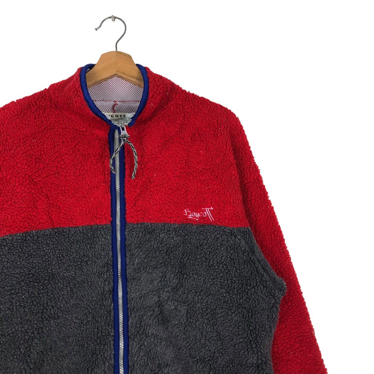 Boycott 📌Vintage Fleece Dip Pile Sherpa Jacket Multi Colour Boycott Size US M / EU 48-50 / 2 - 7 Thumbnail