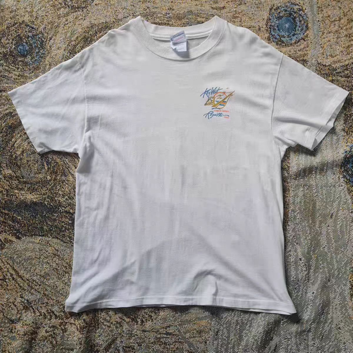 Vintage White washed vintage parrot print t-shirt Size US M / EU 48-50 / 2 - 2 Thumbnail