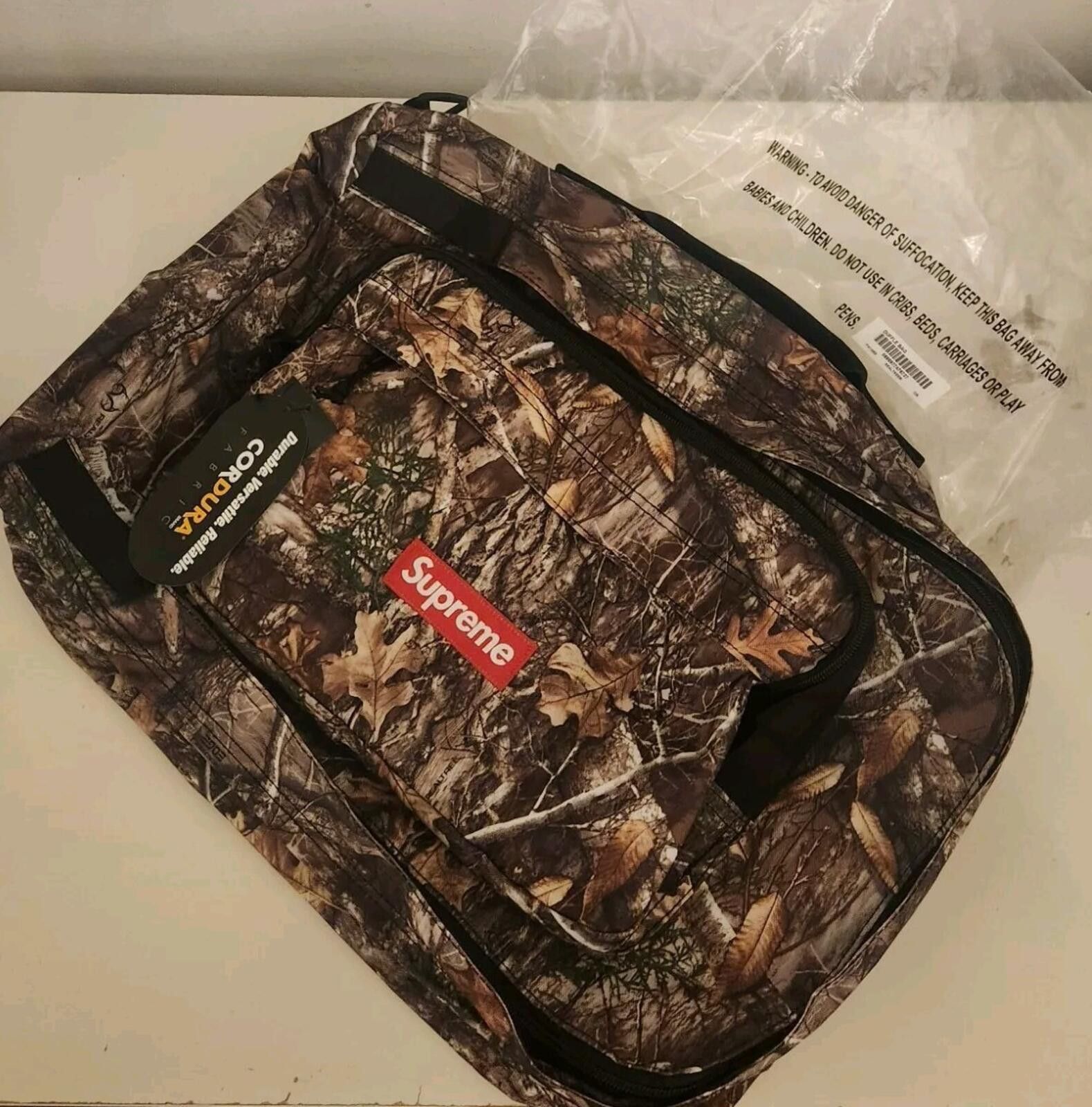 Supreme FW06 Tree Bark Camo Backpack | Grailed