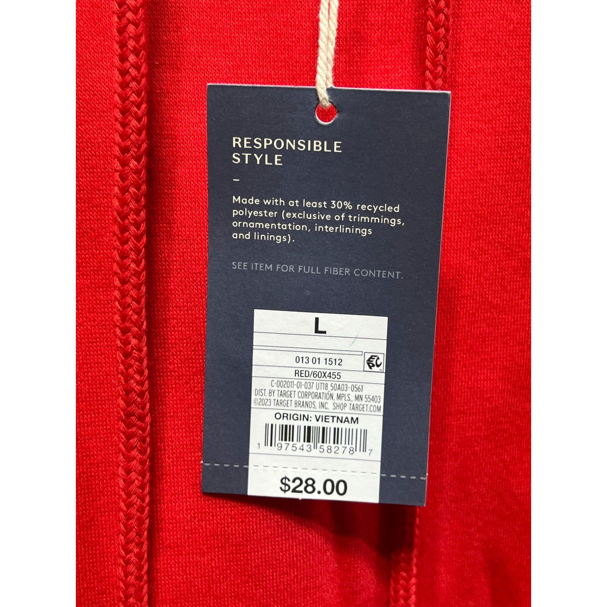 Other Universal Thread - Women's Long Sleeve Hooded Sweater - Red Size L / US 10 / IT 46 - 7 Thumbnail