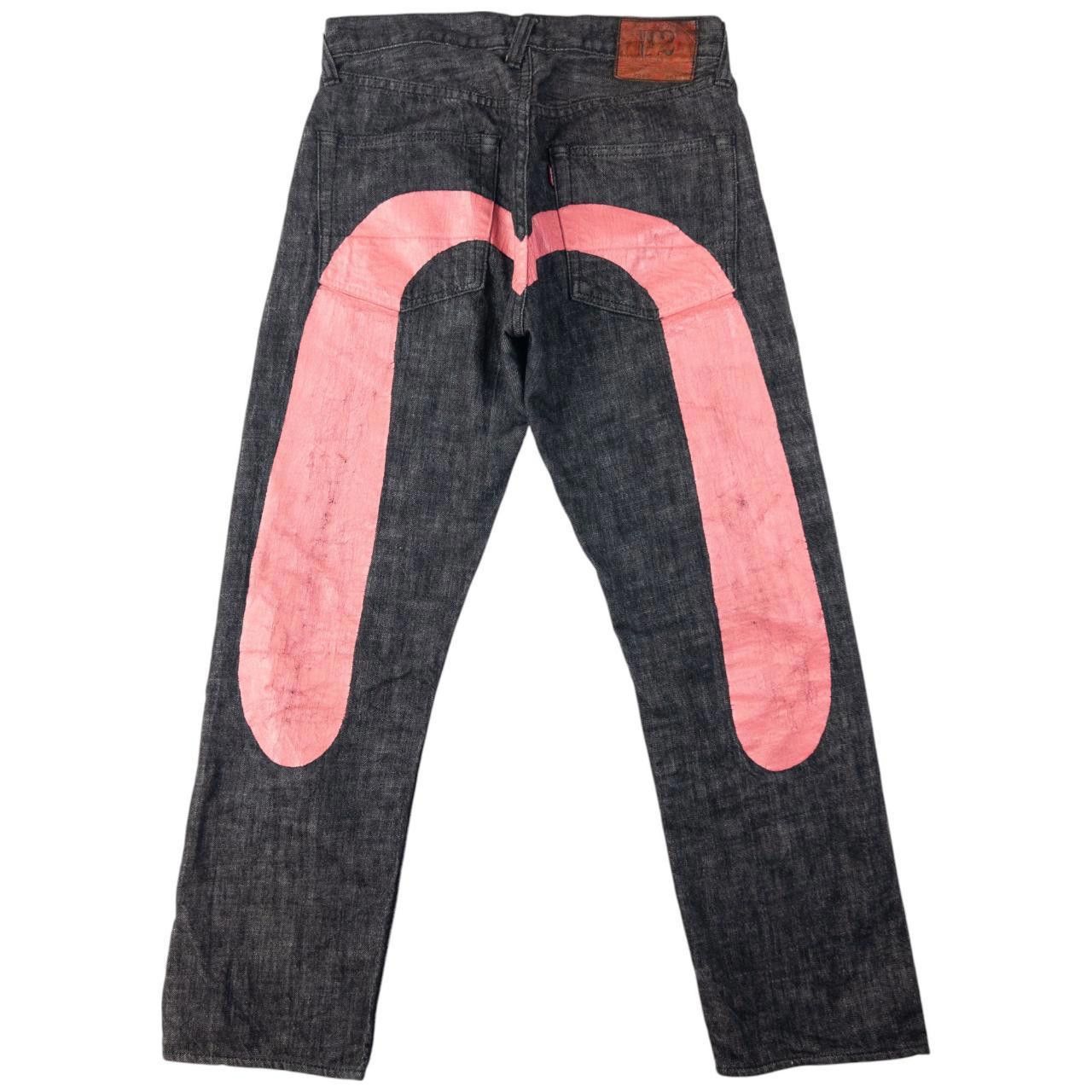 Evisu Vintage Evisu Painted Daicock Japanese Denim Jeans Size W30 Size US 29 - 2 Thumbnail