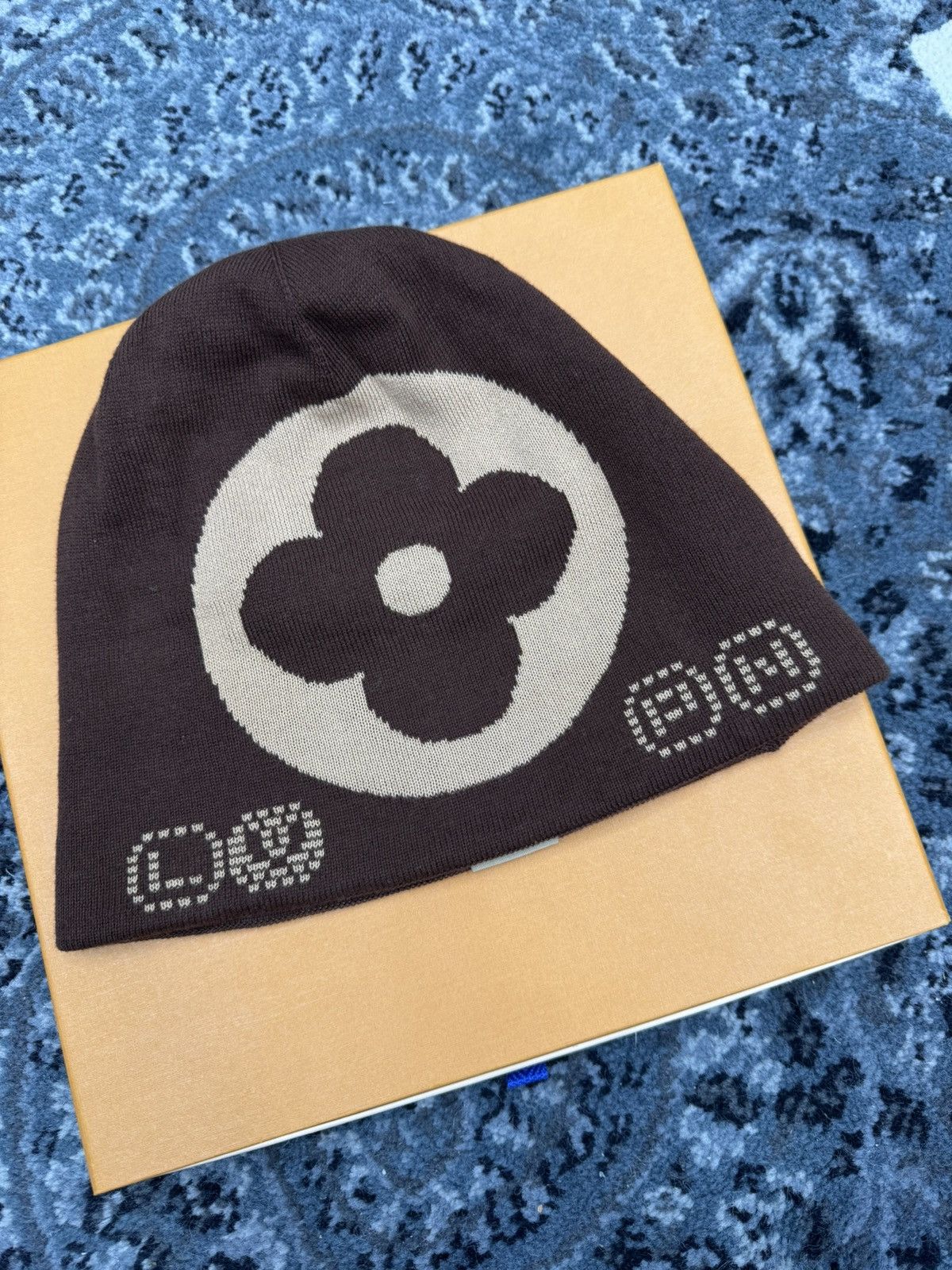 Louis Vuitton × Nigo Louis Vuitton Pharrell Nigo Monogram Beanie Brown Size ONE SIZE - 3 Thumbnail