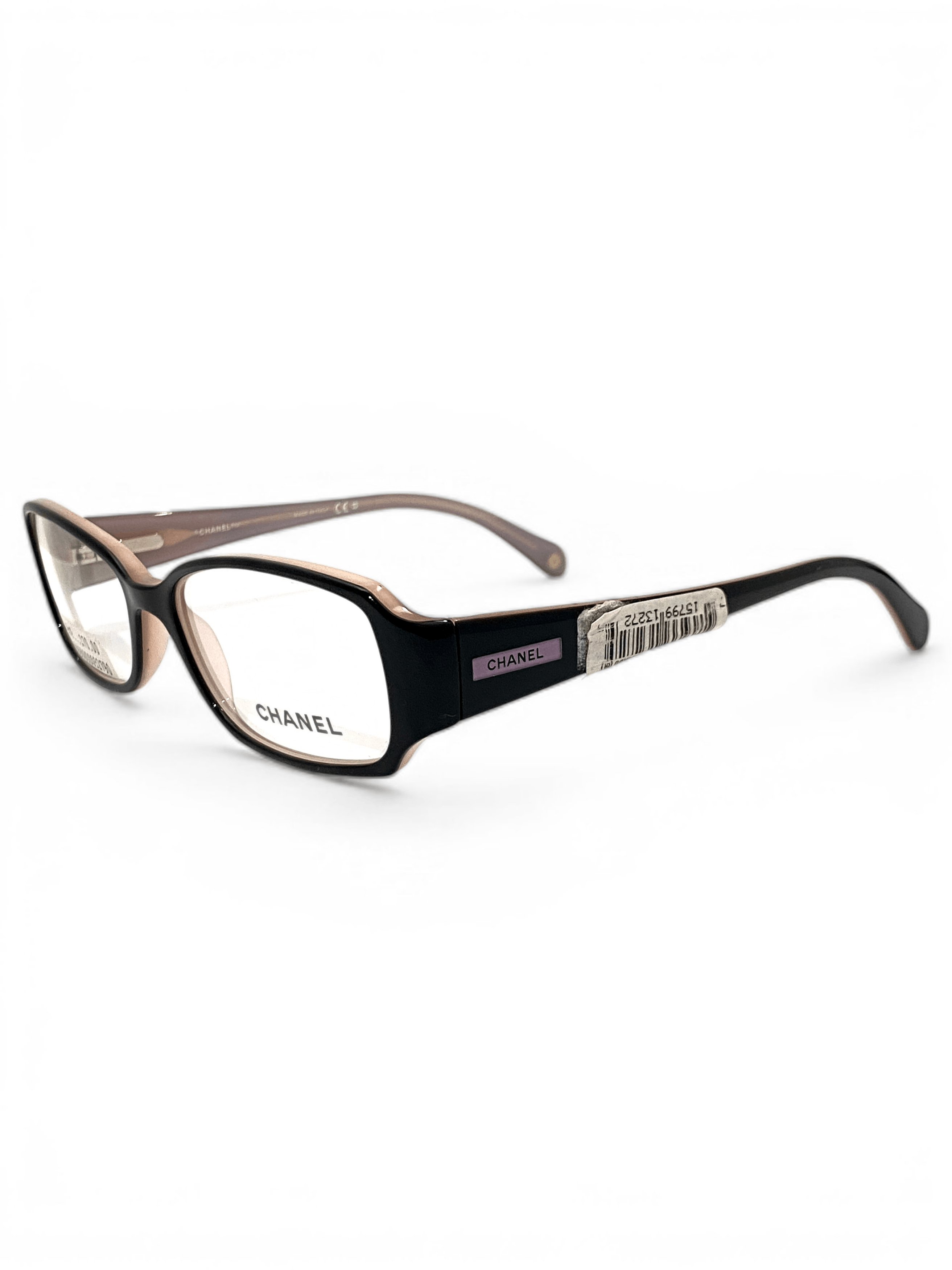 Chanel Chanel CC Logo Retro Oval Rimless Black 3097 Eyeglasses Y2K Size ONE SIZE - 7 Thumbnail