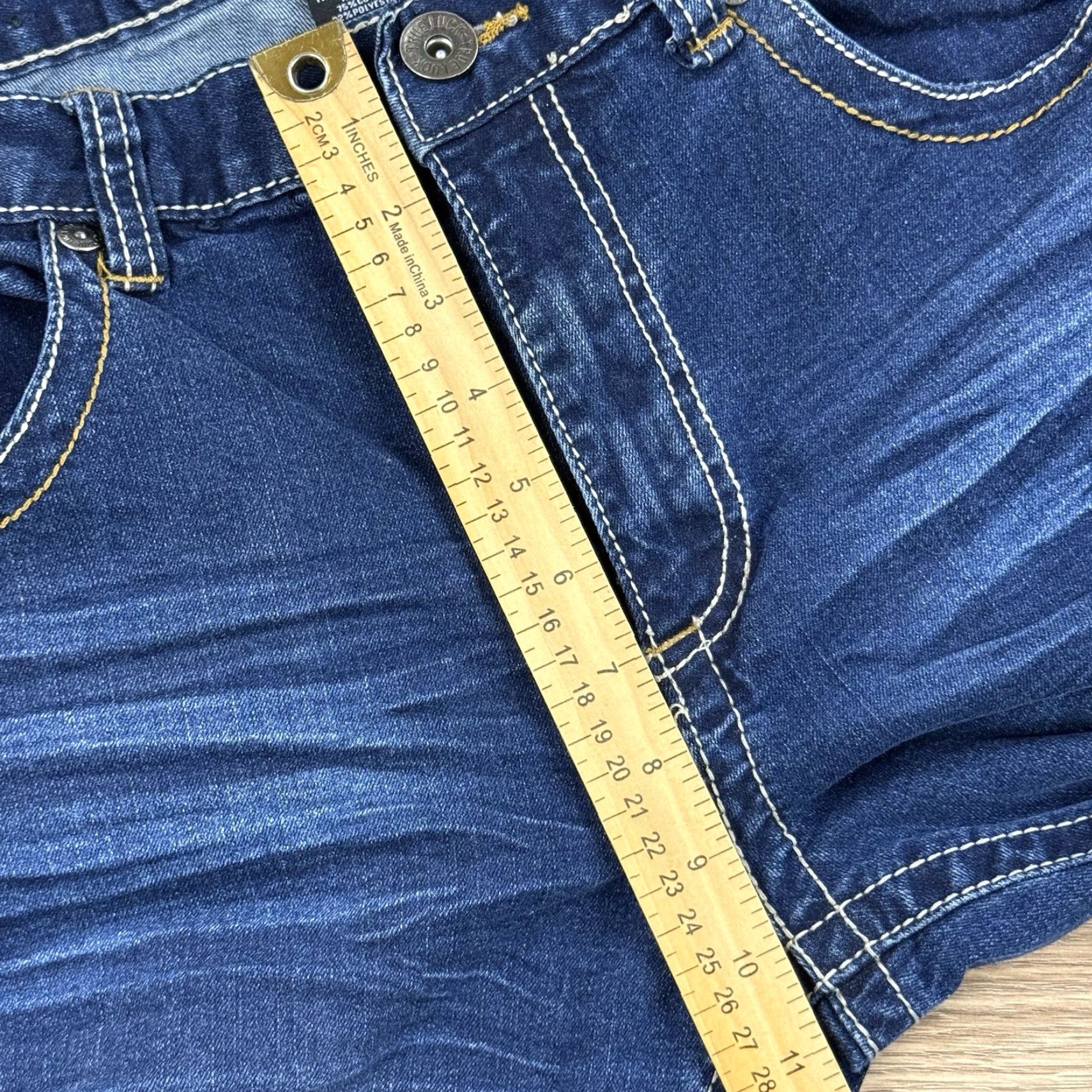 Alife True Luck Jeans Men's Classic Stretch Straight Fit Blue Jeans 34x30 Size US 34 / EU 50 - 5 Thumbnail