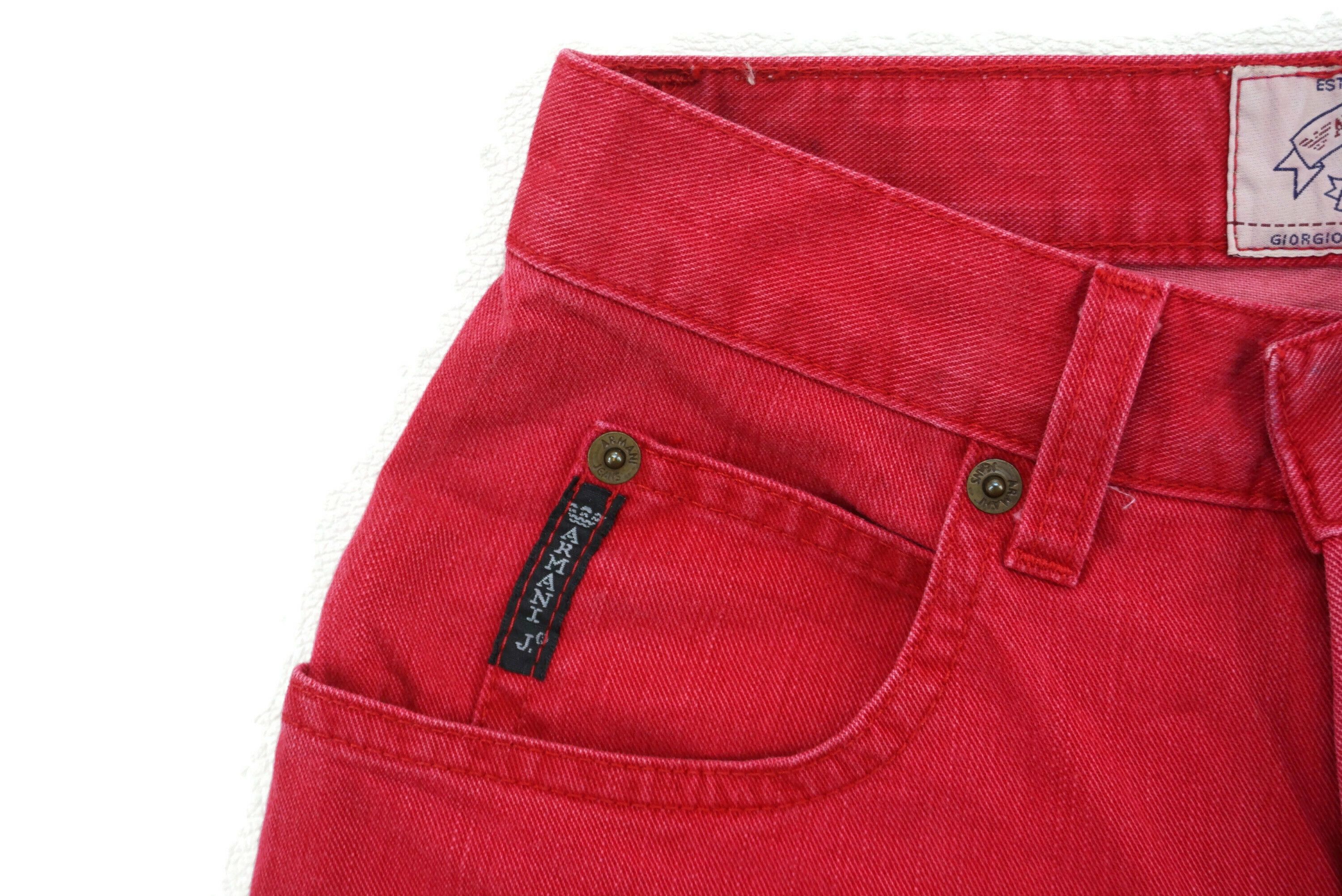 Armani Distressed Jeans W24xL31.75 High-Waisted Denim Made in Italy Size 24" / US 00 / IT 34 - 6 Thumbnail