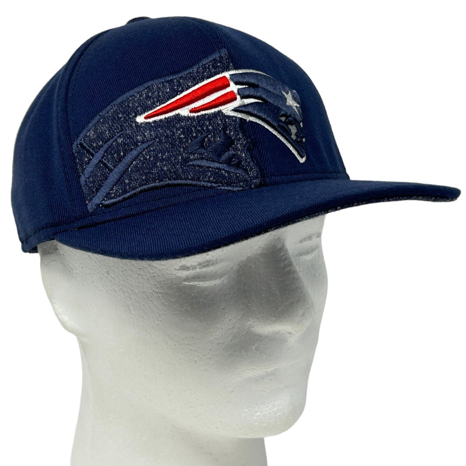 Reebok New England Patriots Hat Baseball Cap Blue Flex Fitted S-M Size ONE SIZE - 11 Thumbnail
