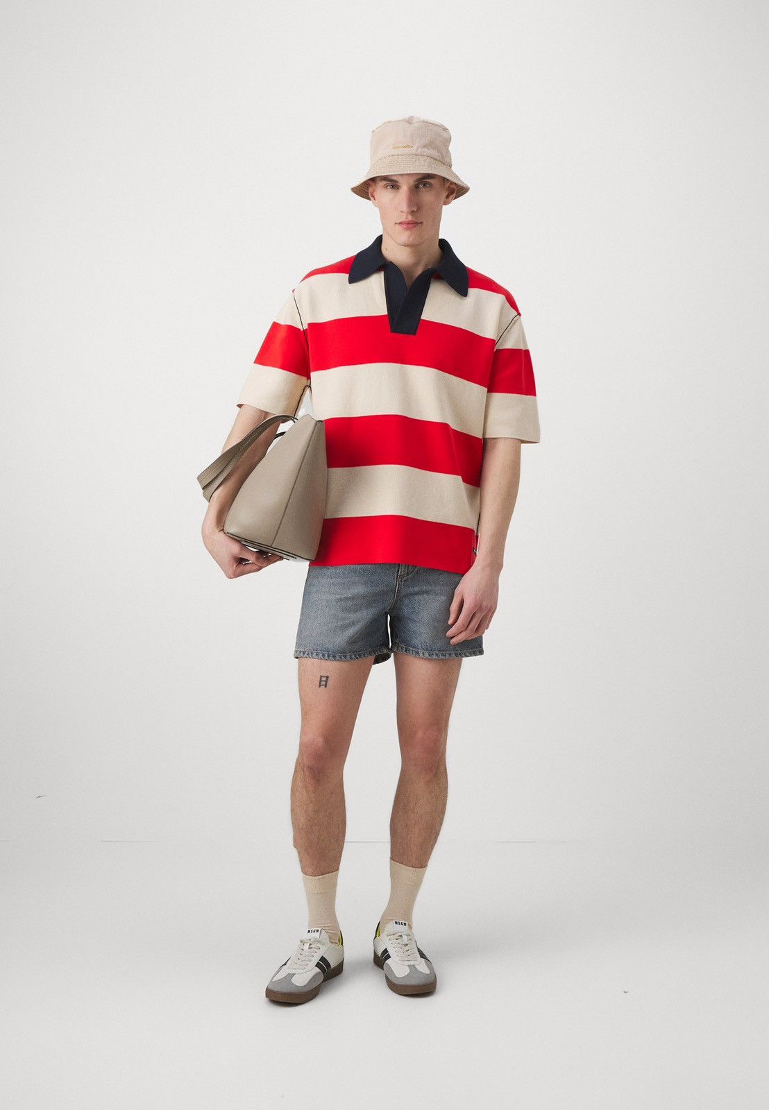 Sunnei !DS! SS23 Sunnei Maglia Unita S/S Stripped Polo Tee Size US M / EU 48-50 / 2 - 3 Thumbnail